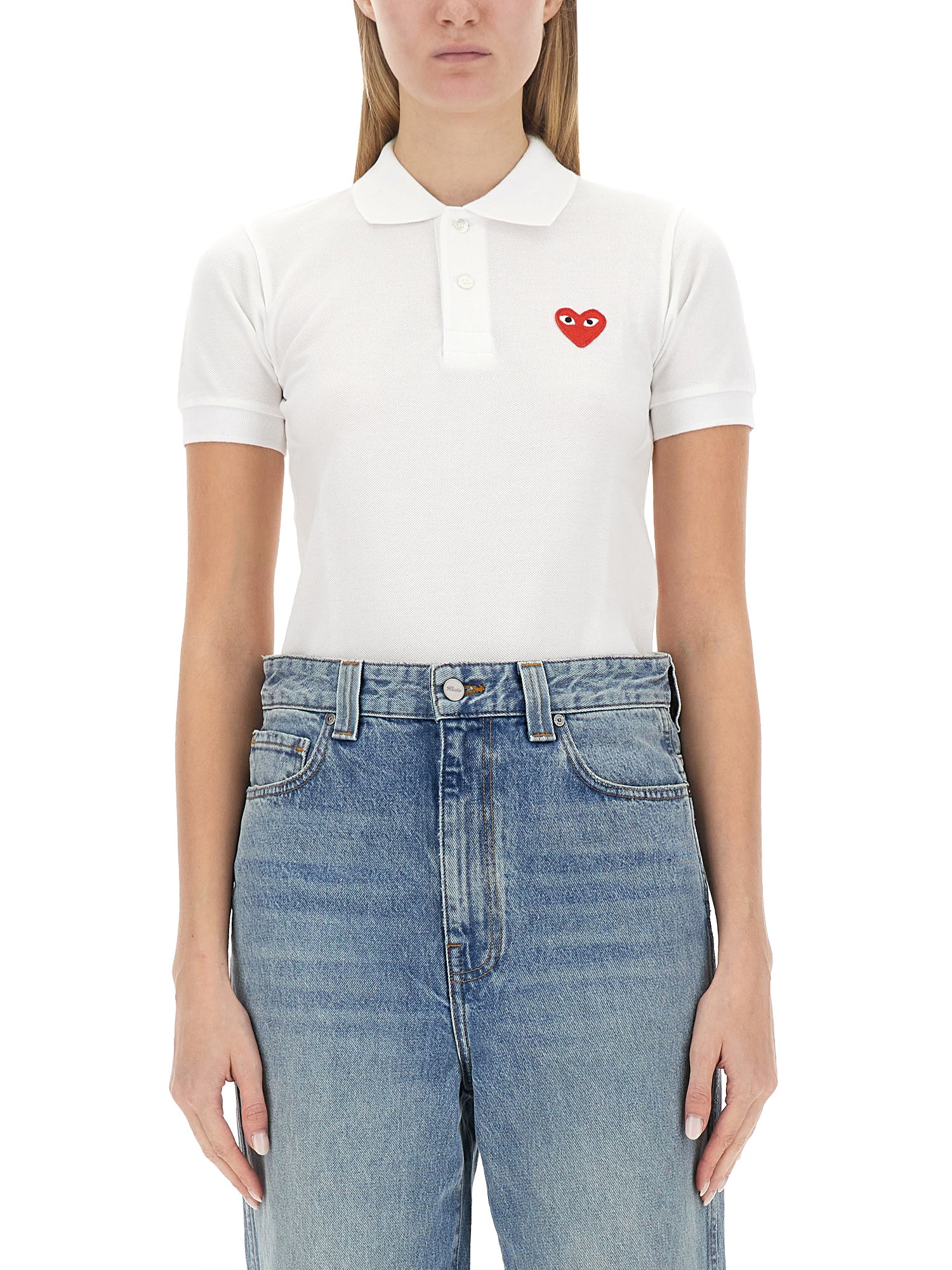 Comme Des Garçons Play comme des garcons play polo with logo