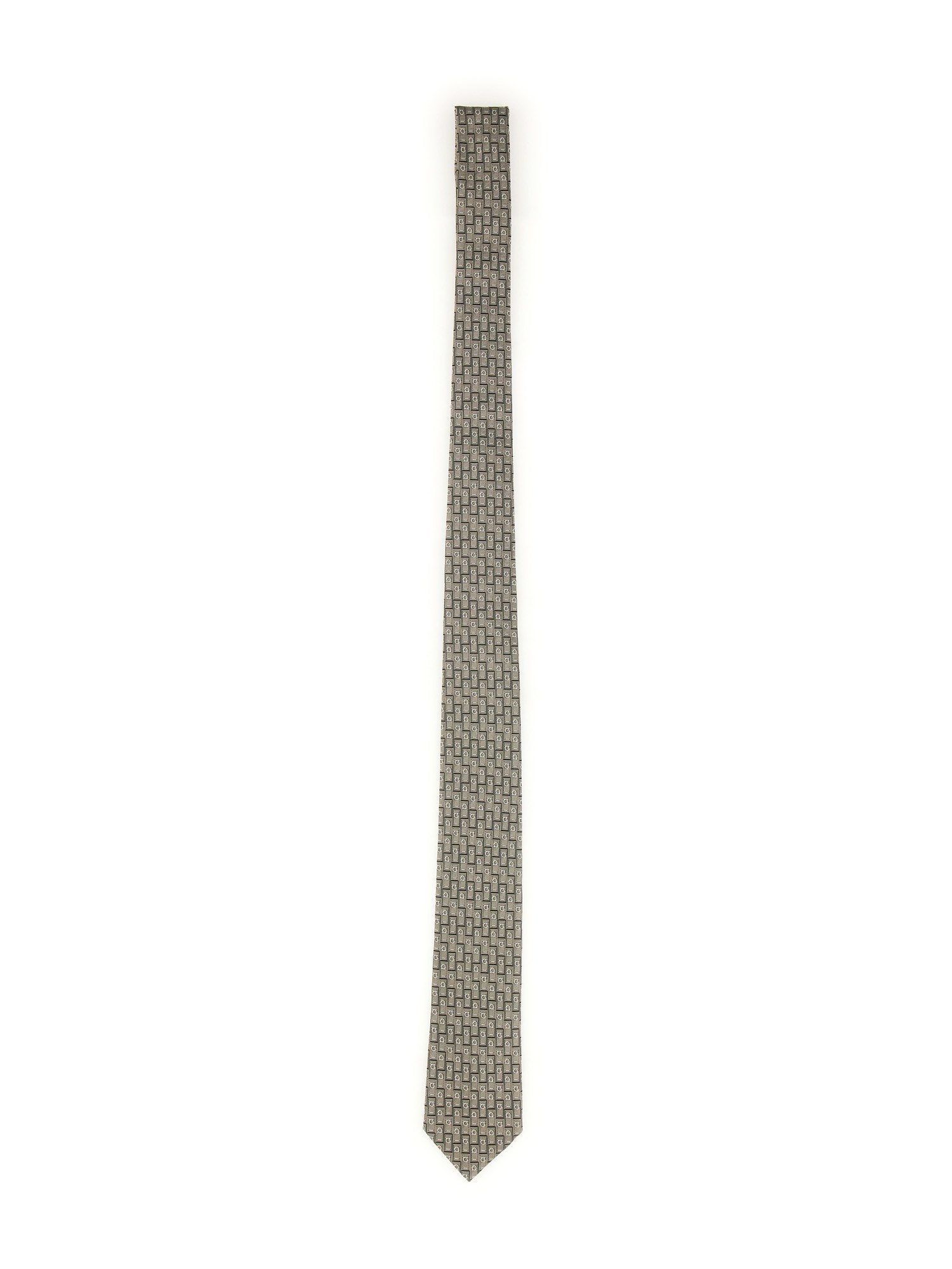 Ferragamo ferragamo gancini monogram jacquard tie