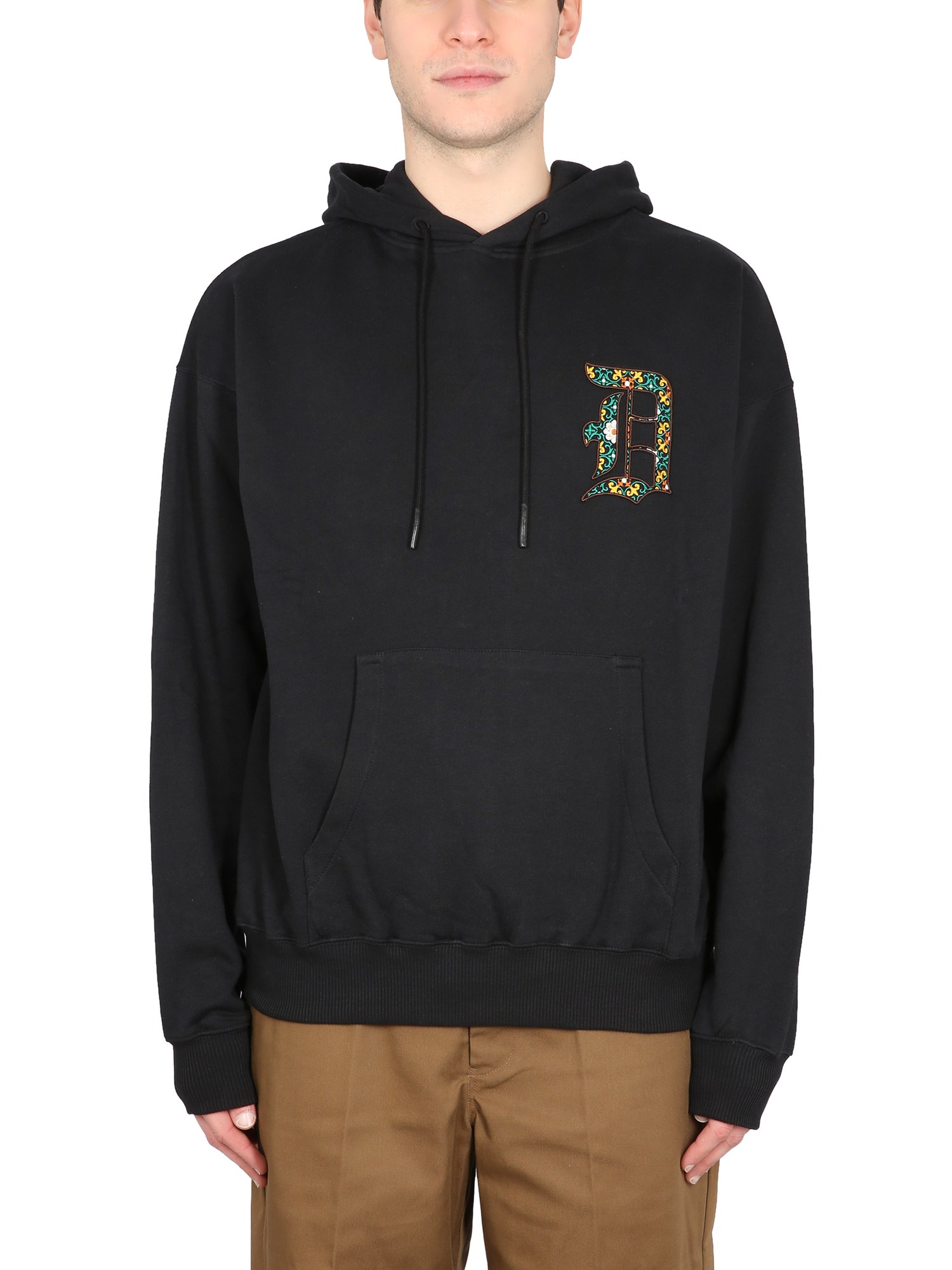 Drôle de Monsieur drôle de monsieur hooded sweatshirt with logo