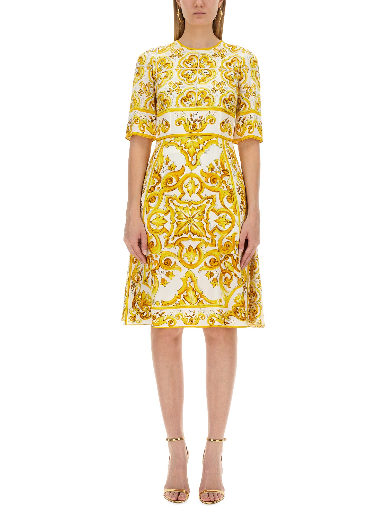 Dolce & Gabbana dolce & gabbana silk charmeuse midi dress