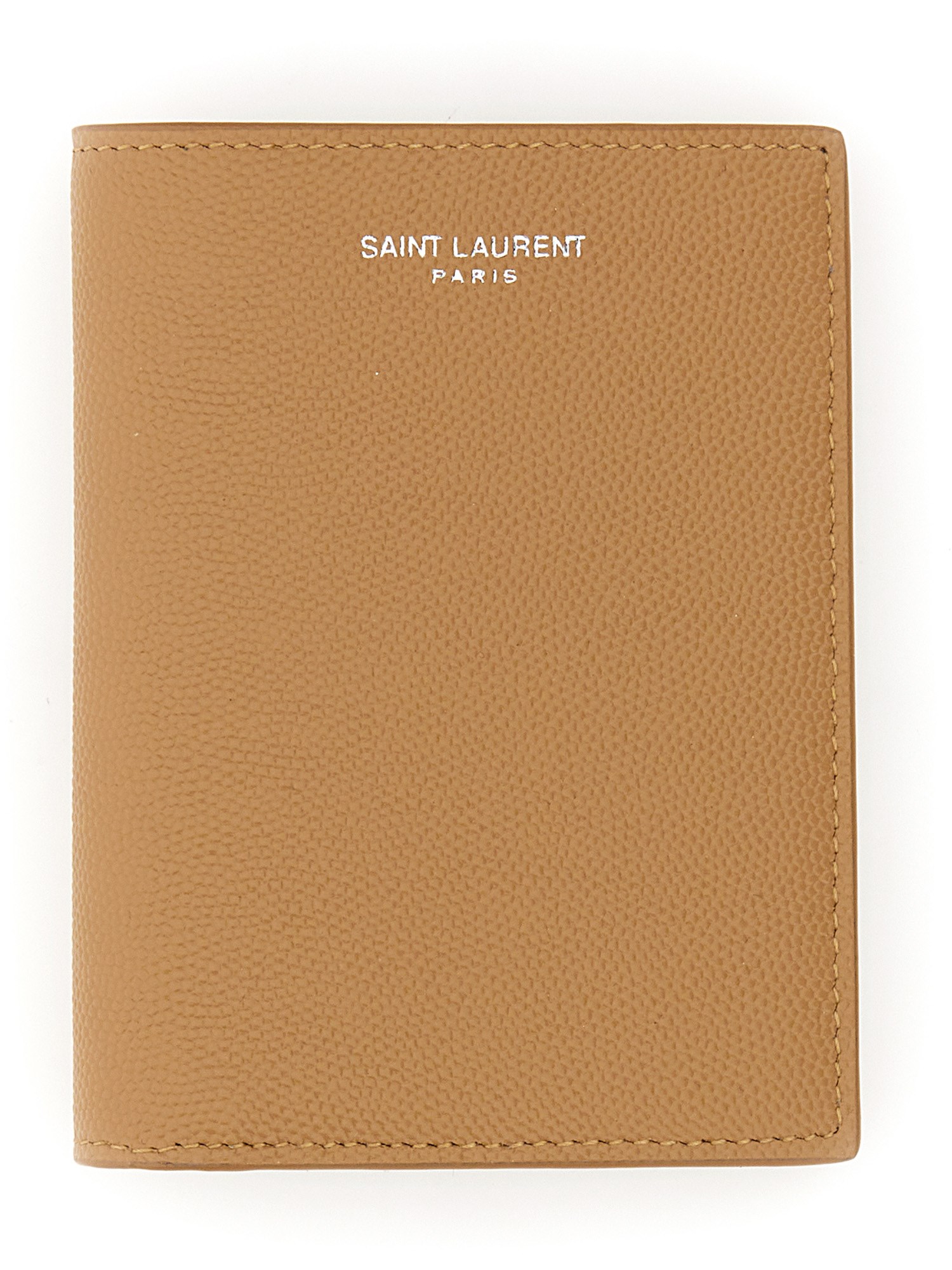 Saint Laurent saint laurent embossed leather credit card holder