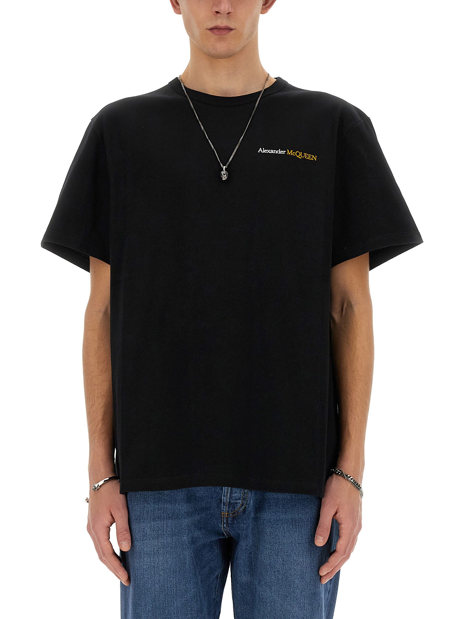 Alexander McQueen alexander mcqueen t-shirt with embroidered logo