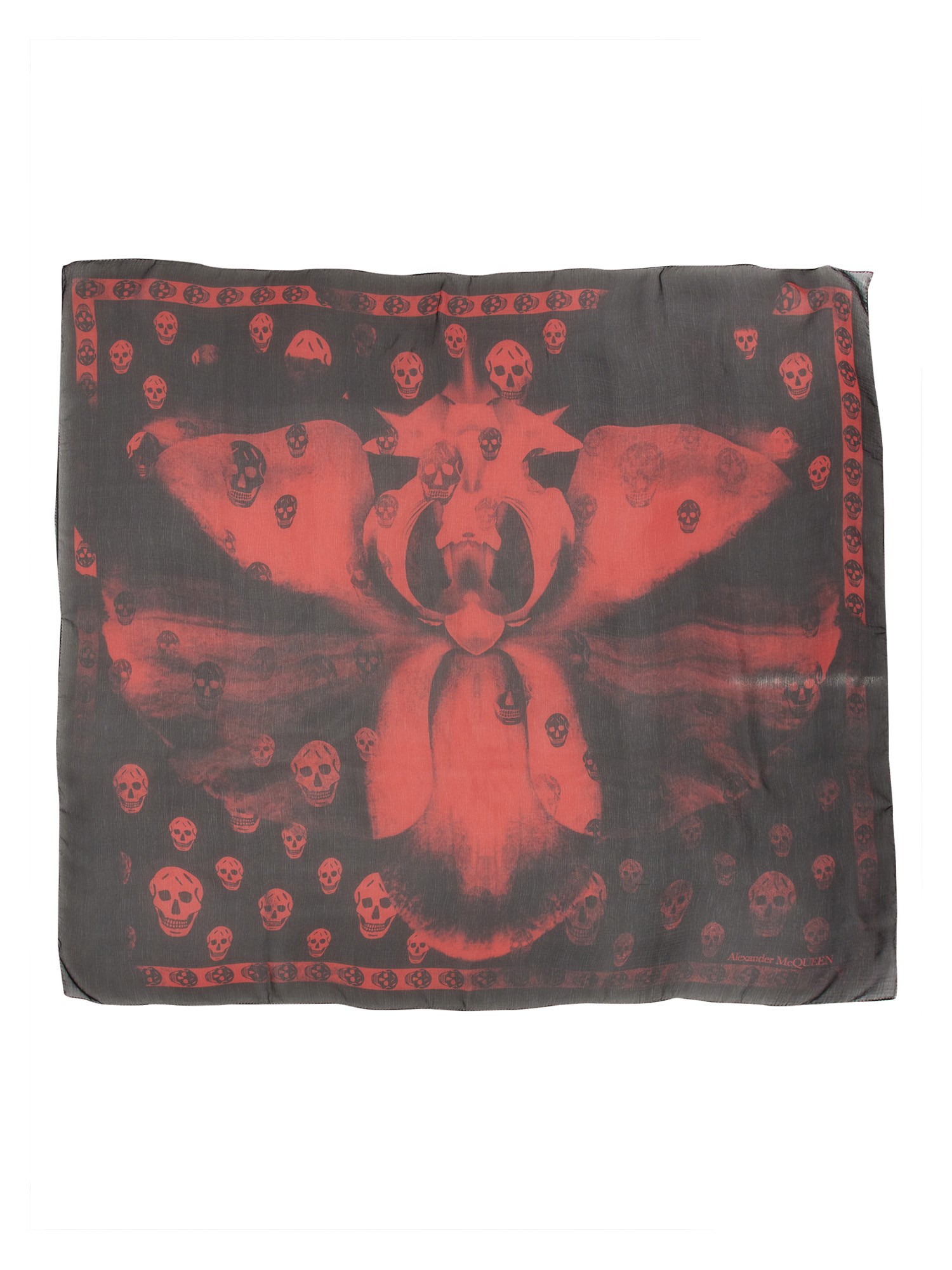 Alexander McQueen alexander mcqueen skull orchid scarf