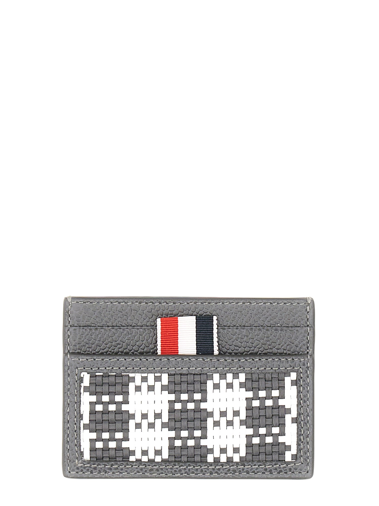 Thom Browne thom browne woven leather card case