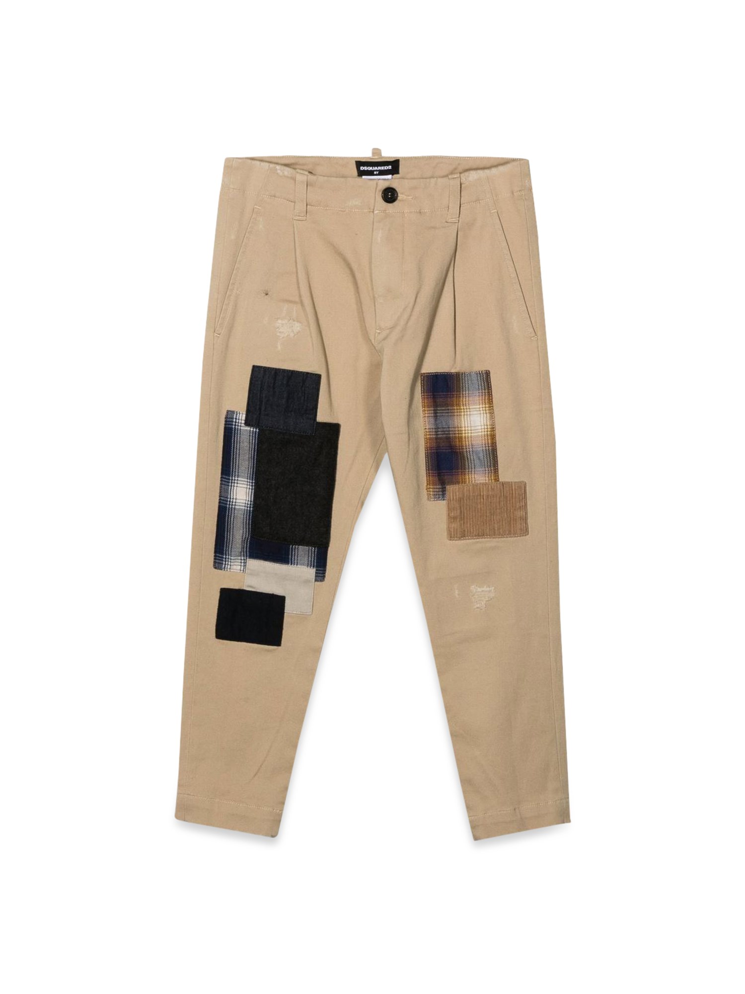 dsquared dsquared pants with patches