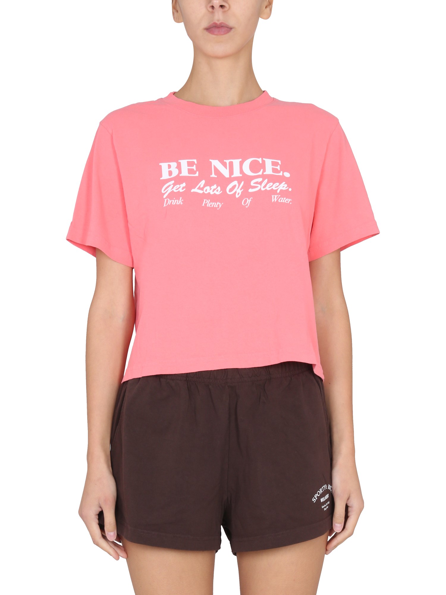 Sporty & Rich sporty & rich logo print t-shirt