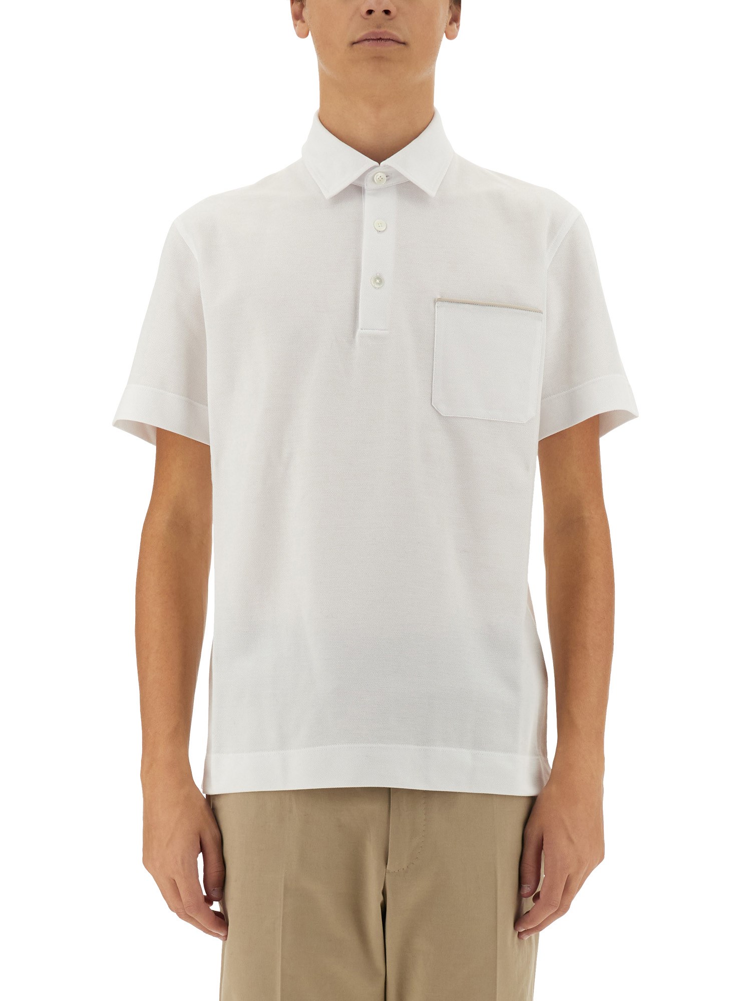 zegna zegna cotton polo