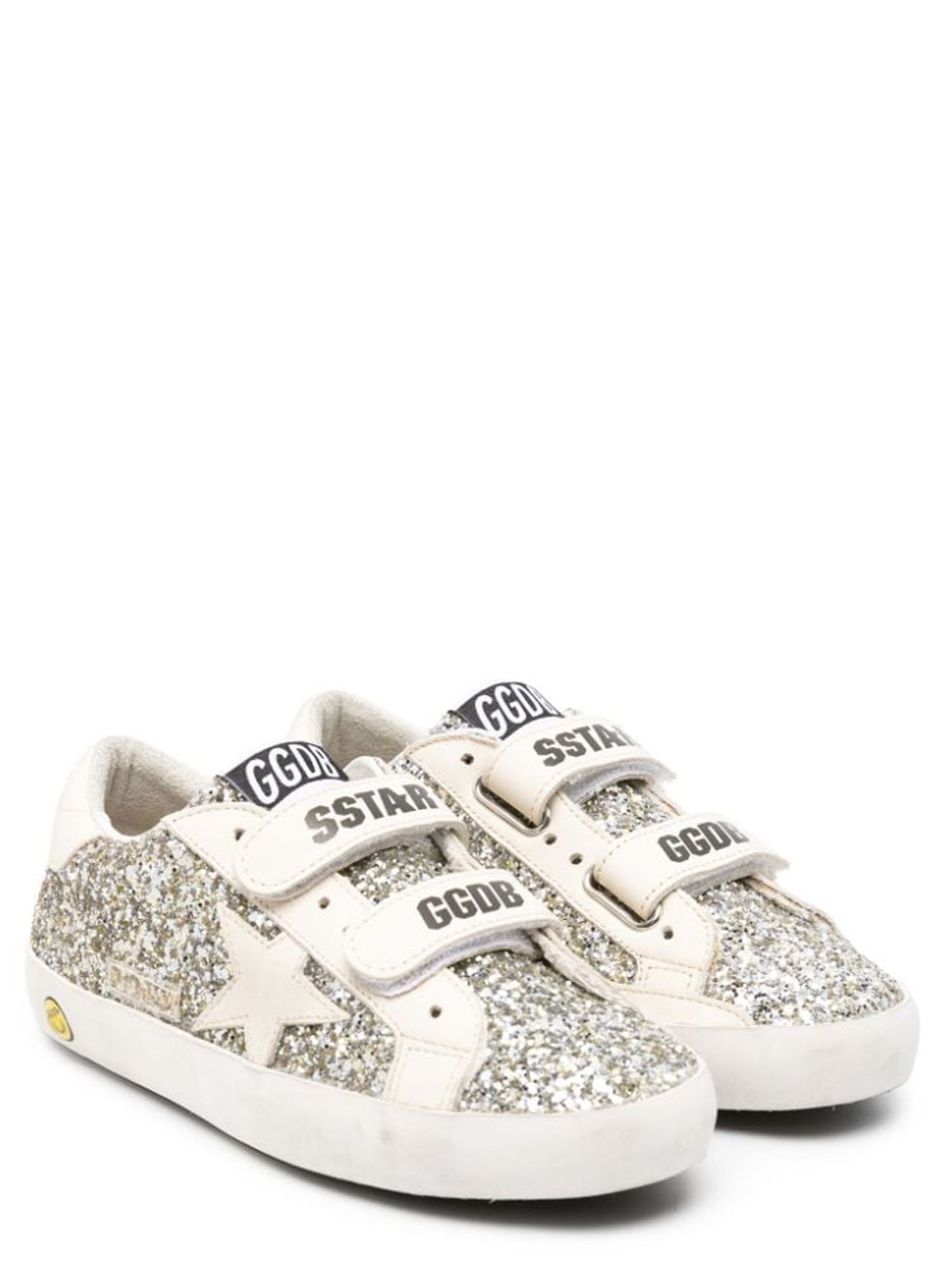 Golden Goose golden goose old school glitter upper leather star and heel