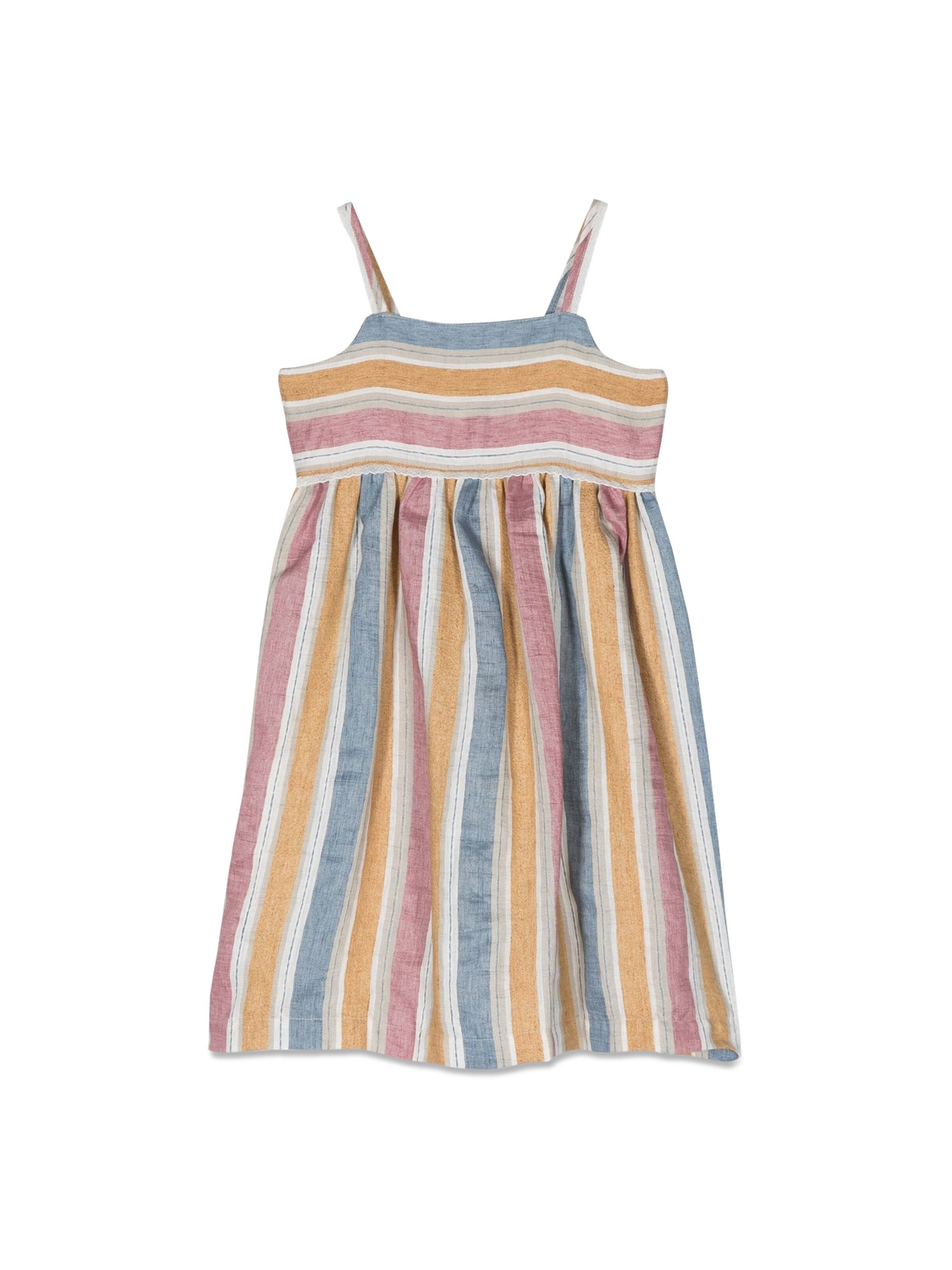 Il Gufo il gufo striped sleeveless dress