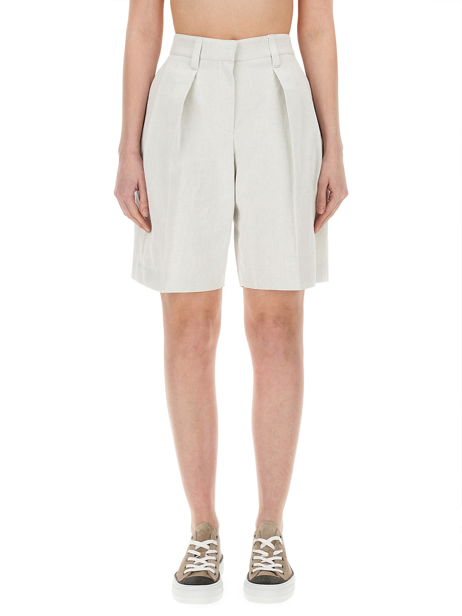 Brunello Cucinelli brunello cucinelli linen blend bermuda shorts