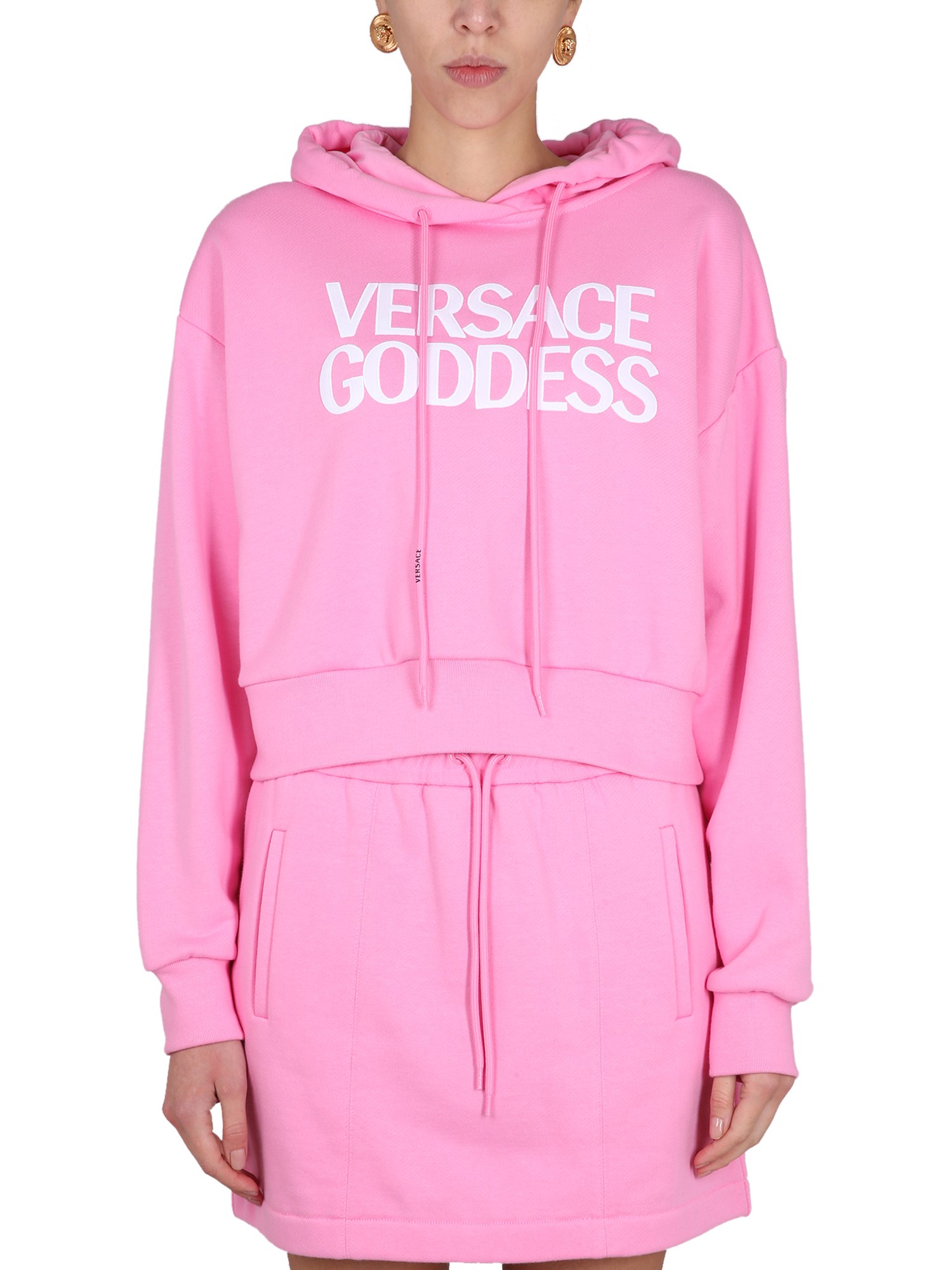 Versace versace cropped sweatshirt