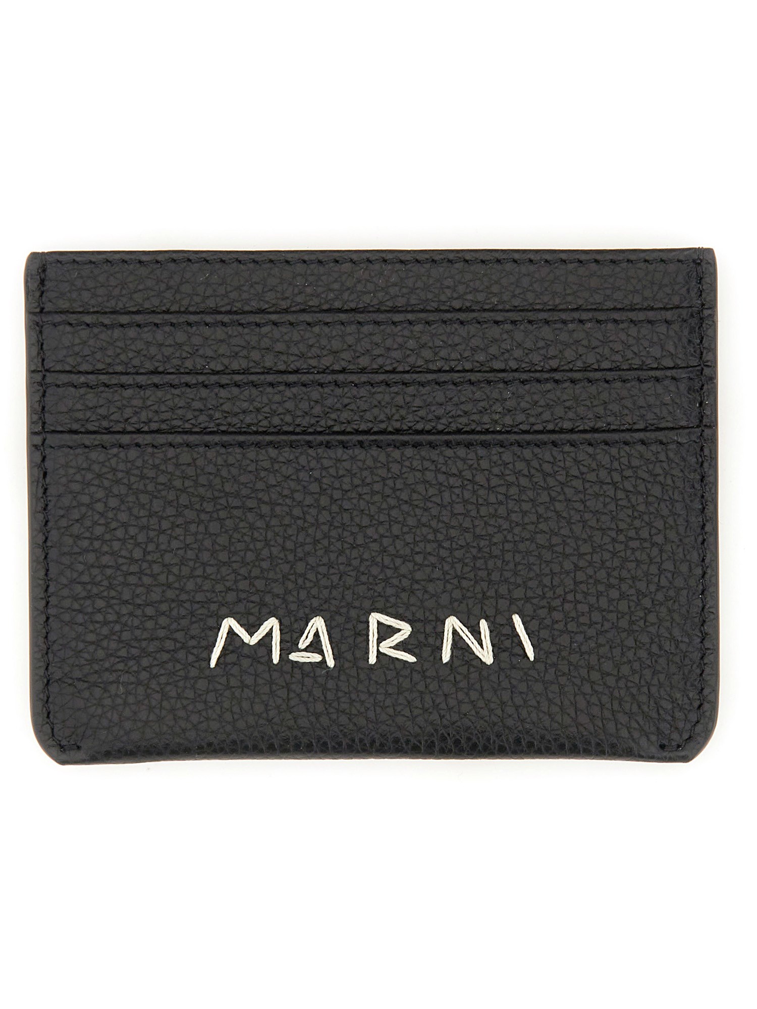Marni marni card holder with logo darning
