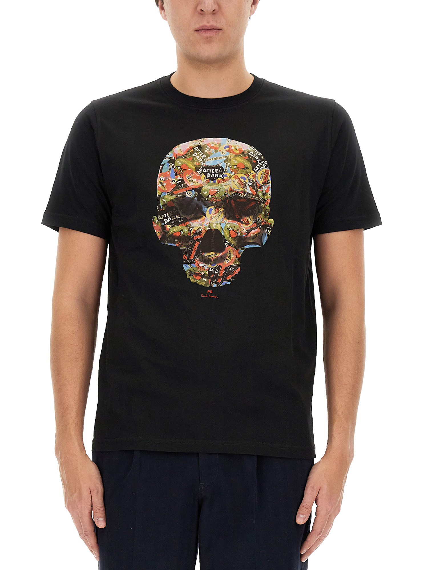  ps by paul smith skull print t-shirt