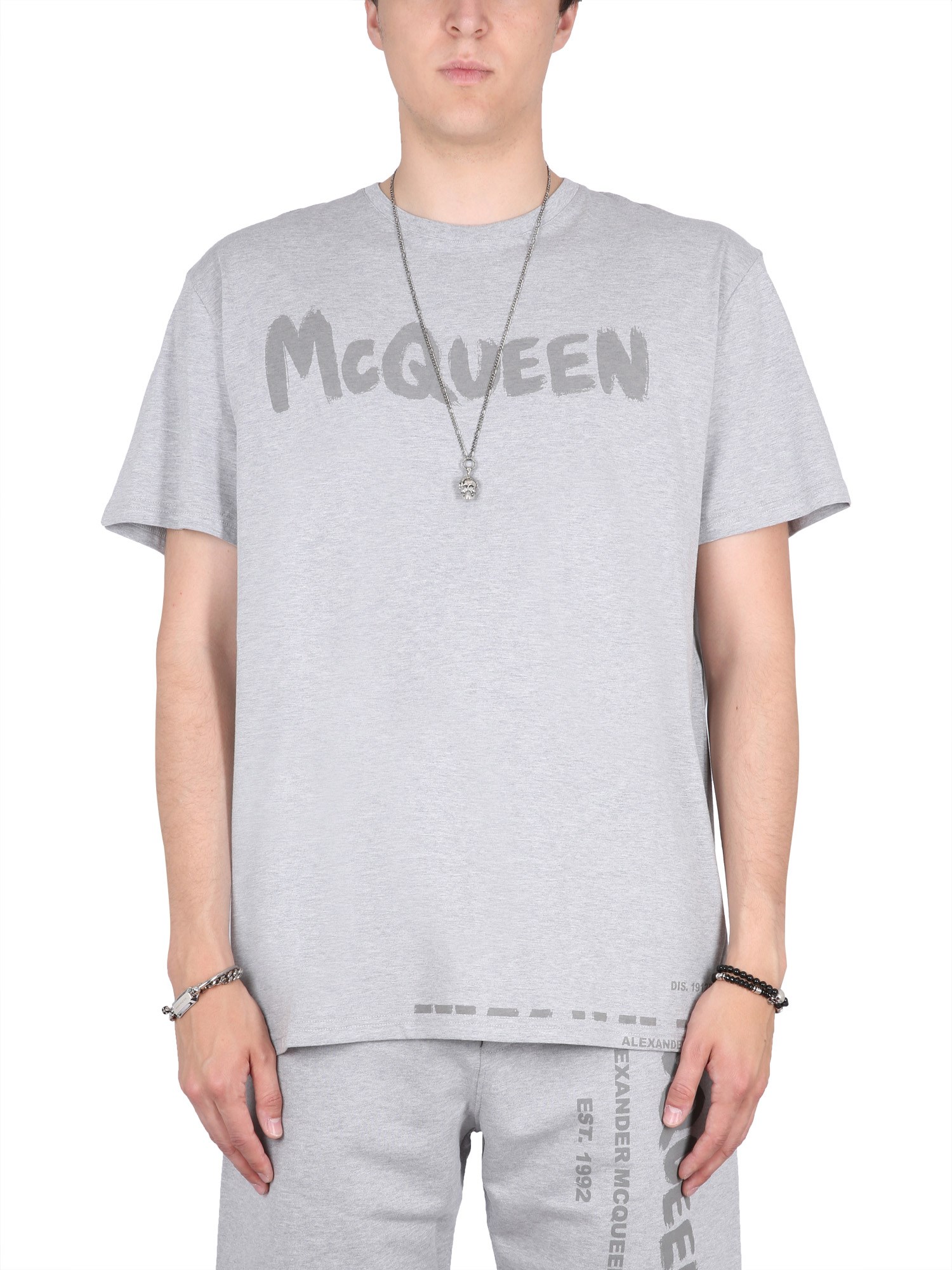 Alexander McQueen alexander mcqueen graffiti print t-shirt