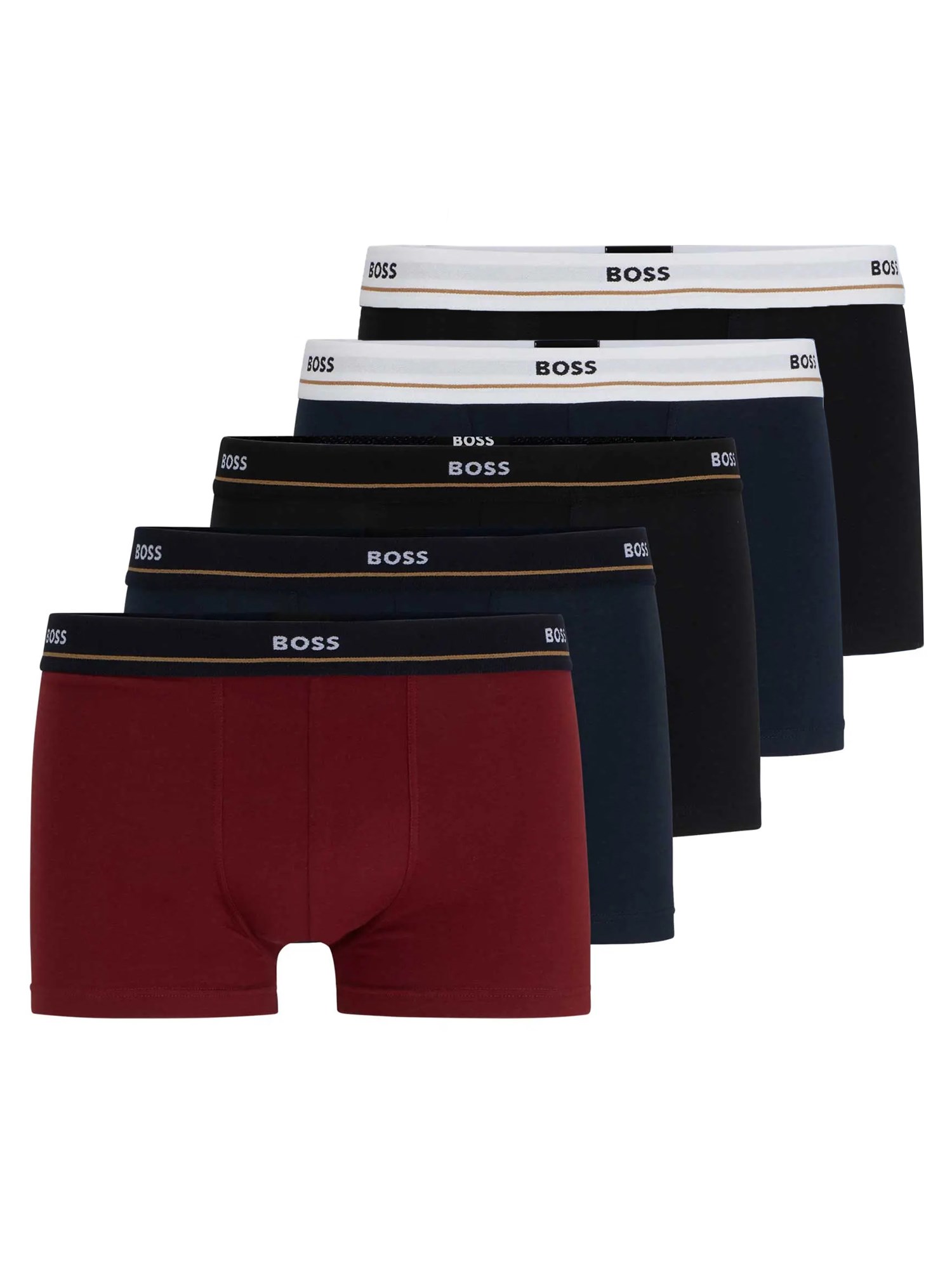 BOSS boss pack of five boxer shorts