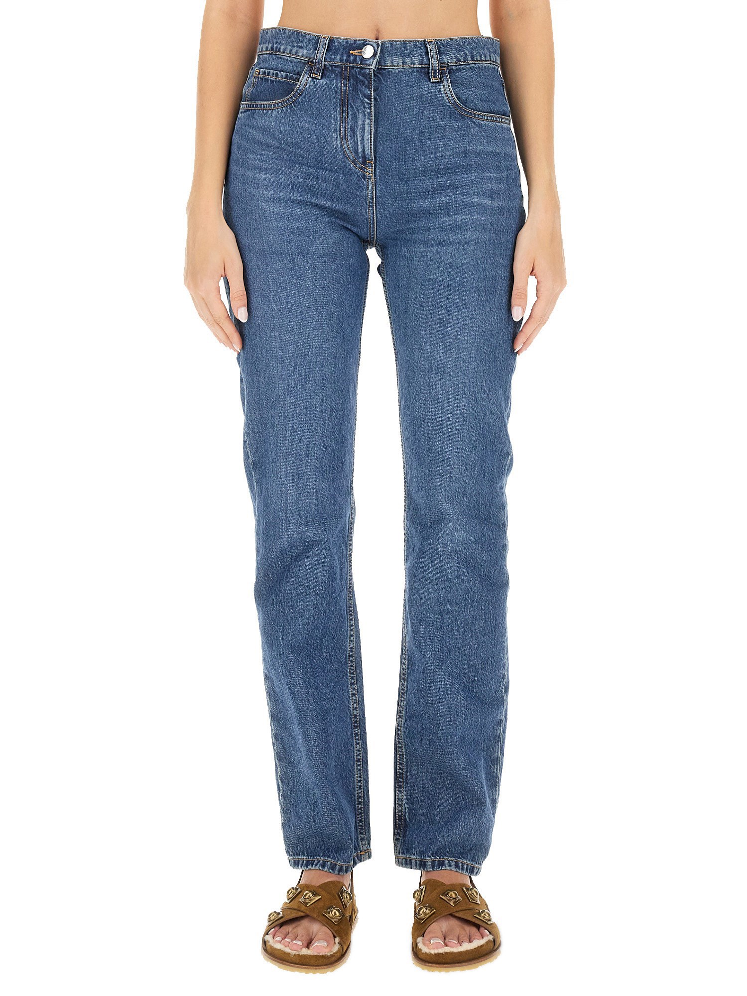 Etro etro jeans with logo embroidery