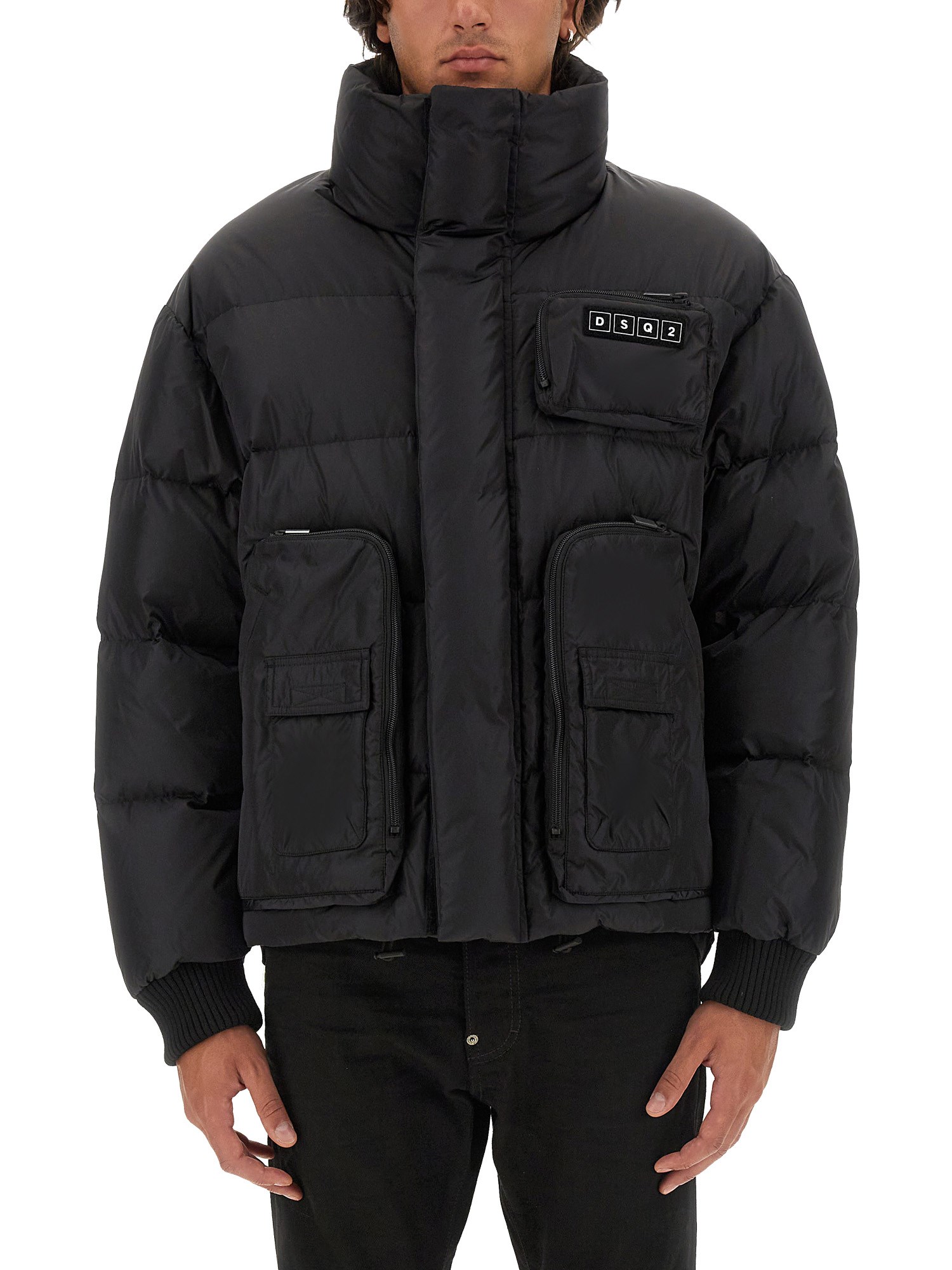 dsquared dsquared down jacket with logo