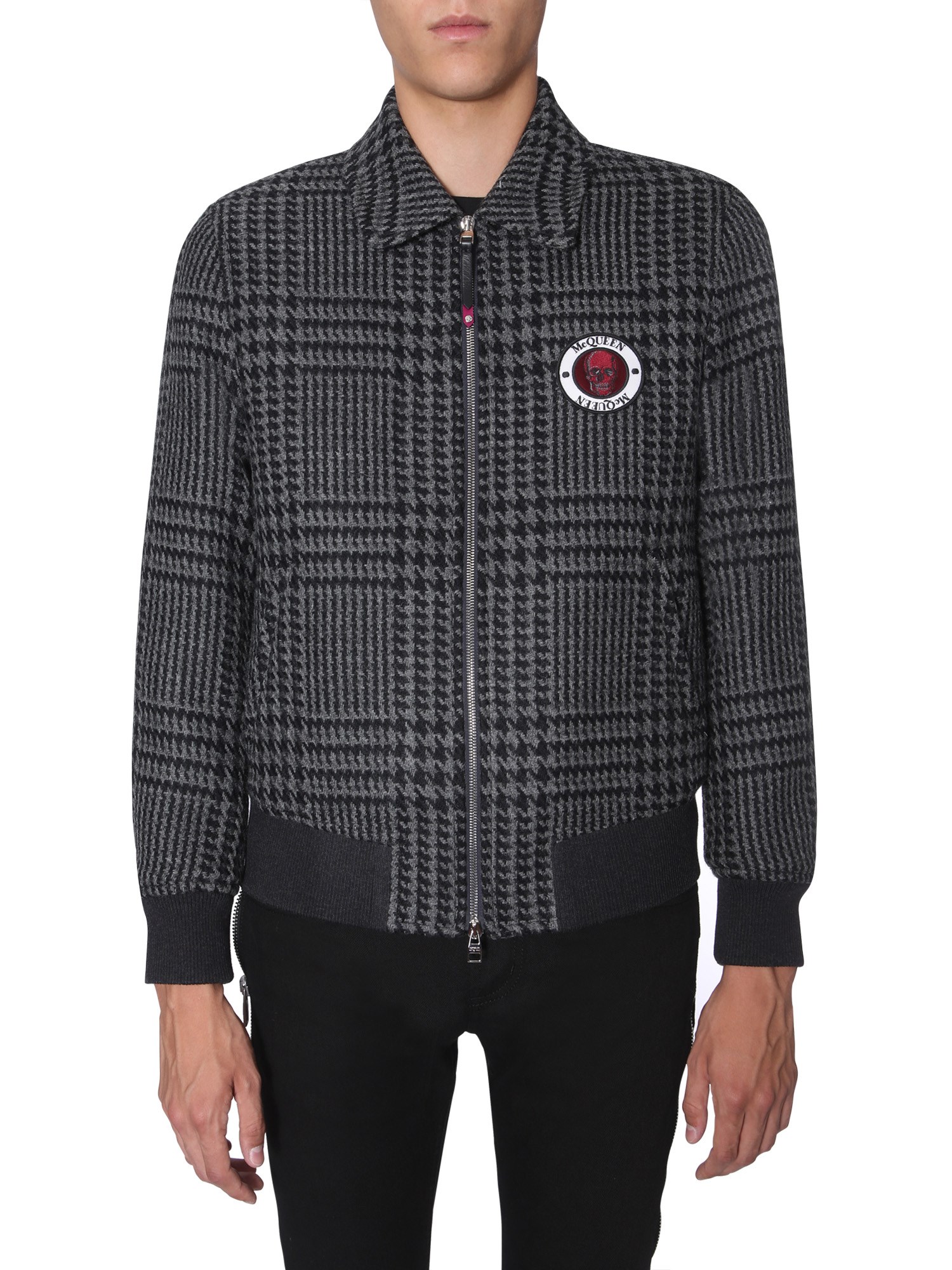 Alexander McQueen alexander mcqueen bomber with logo patch