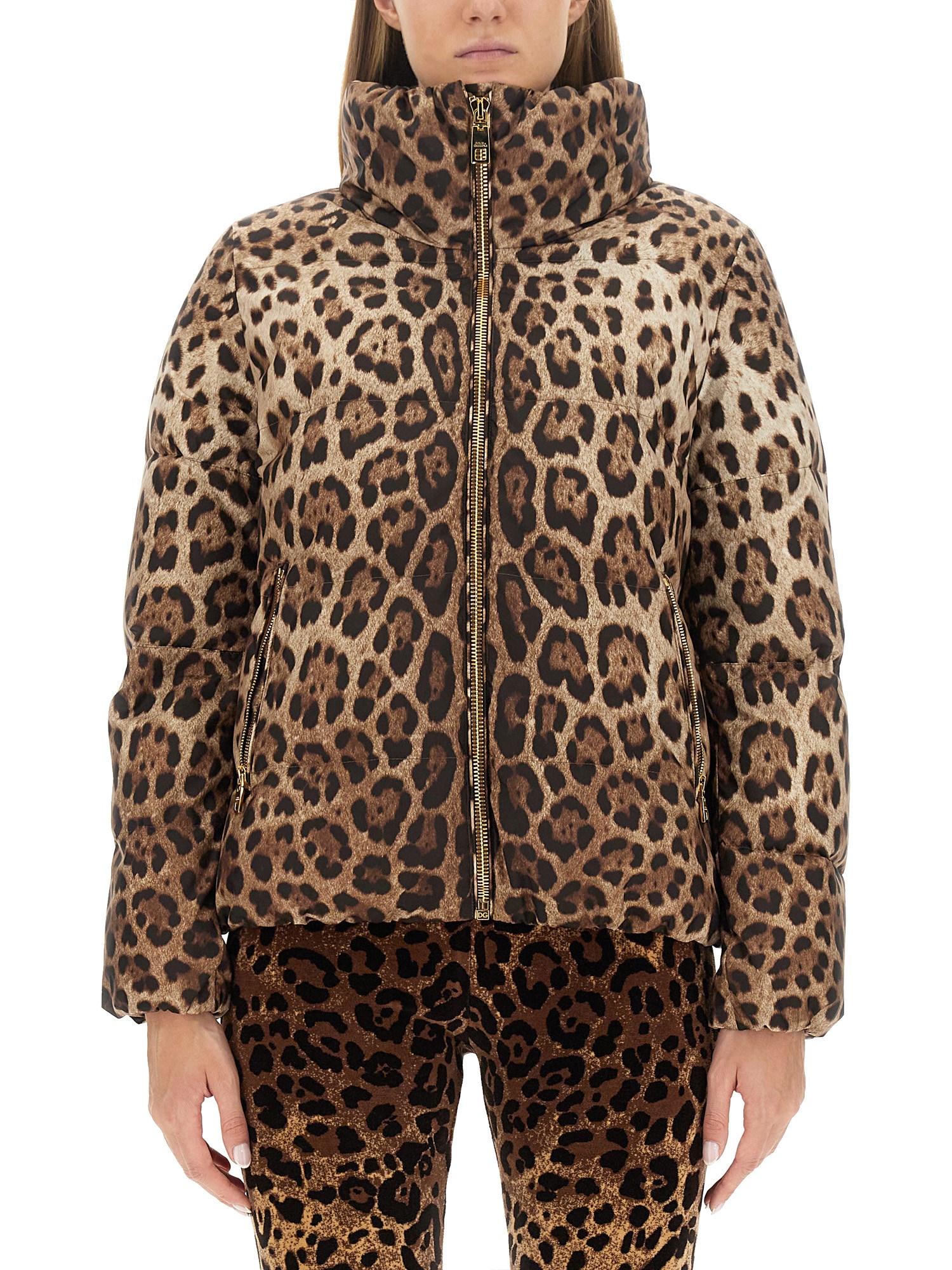 Dolce & Gabbana dolce & gabbana leopard print padded jacket