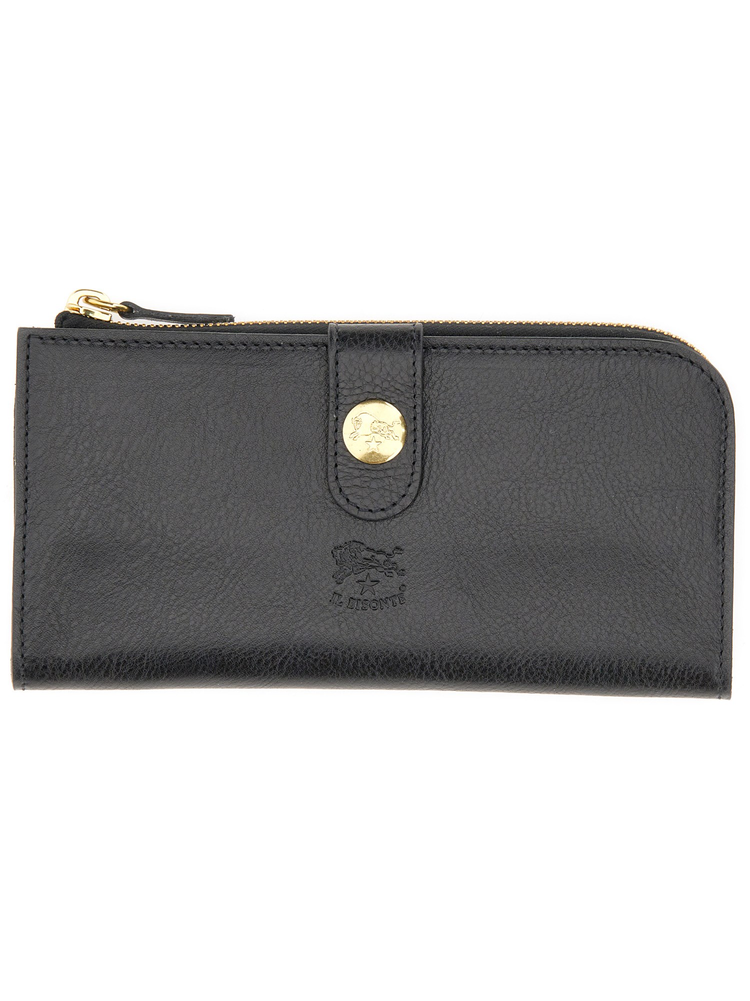 Il Bisonte il bisonte "continental" wallet with logo engraving