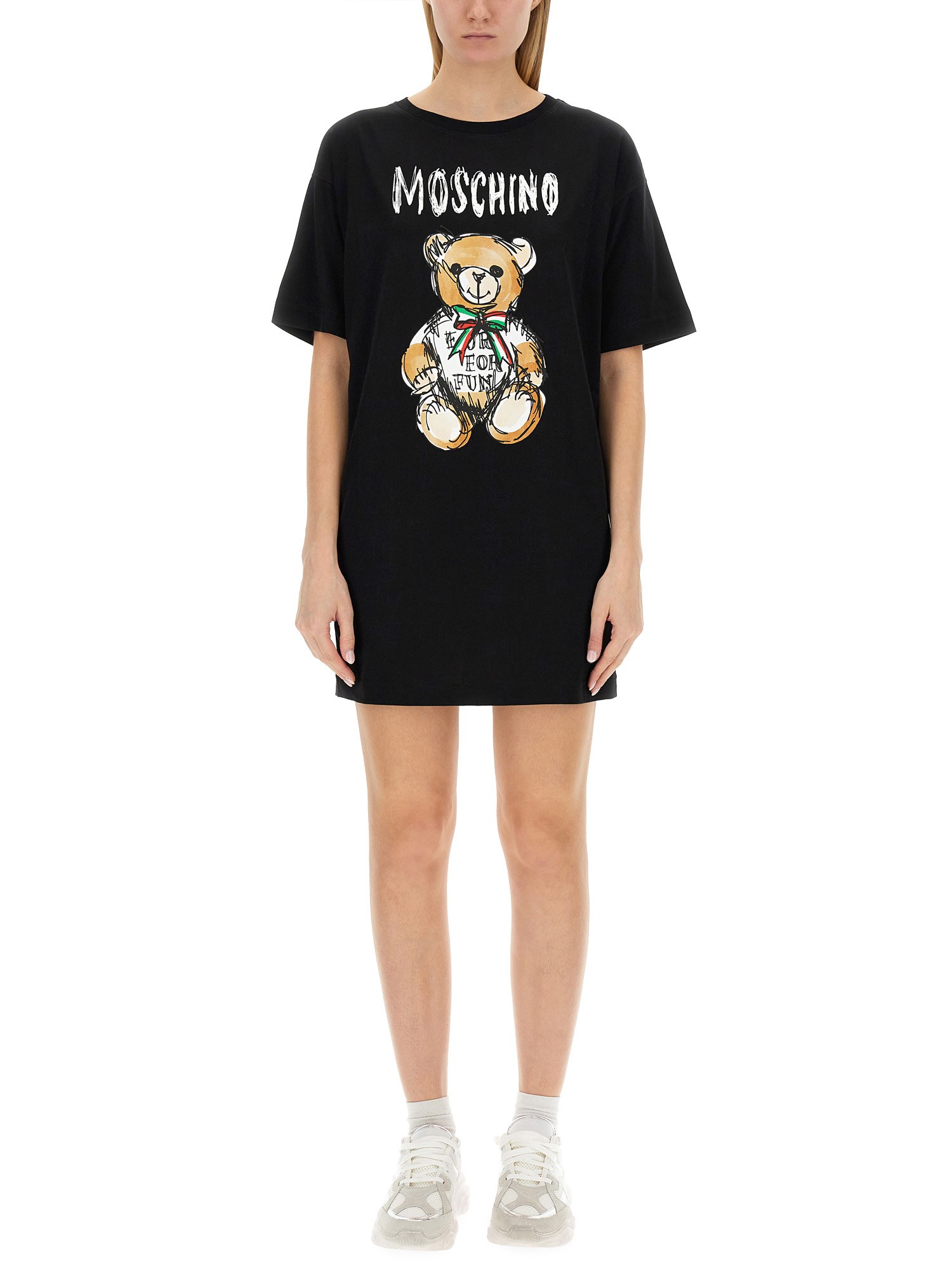 Moschino moschino teddy print dress