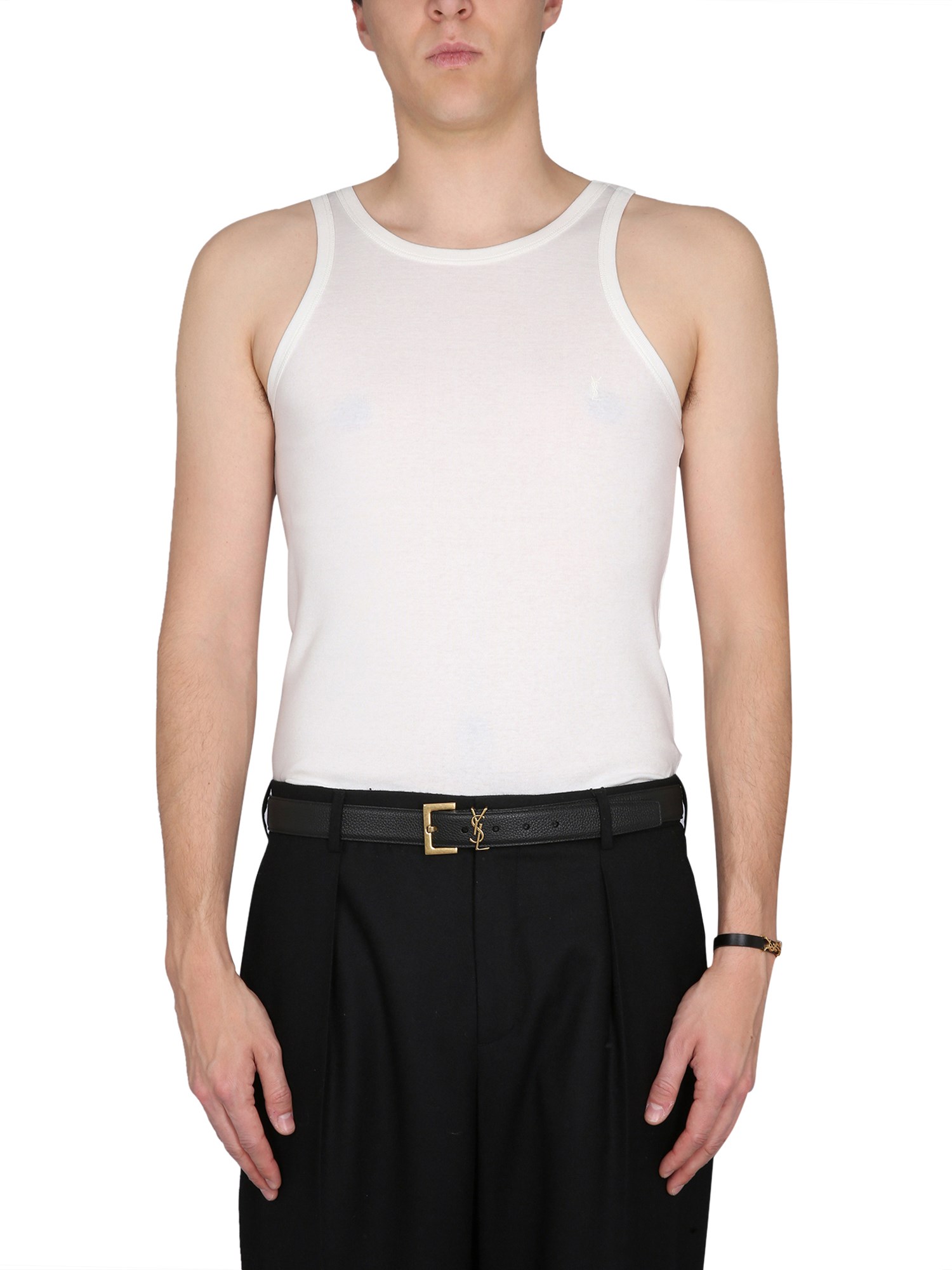 Saint Laurent saint laurent tank top with logo