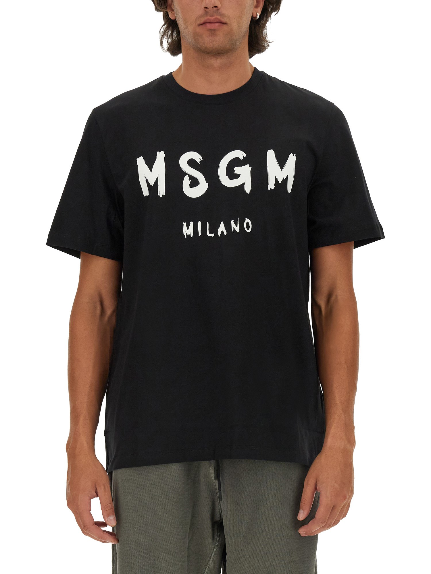 Msgm msgm t-shirt with brushed logo