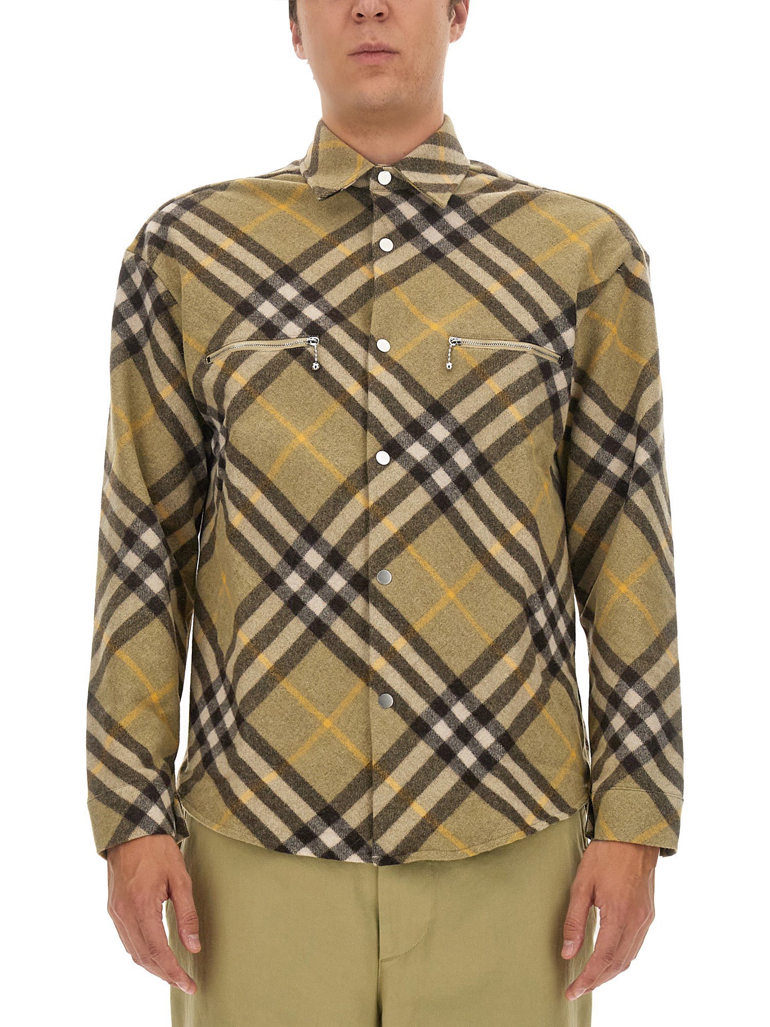 Burberry burberry wool shirt