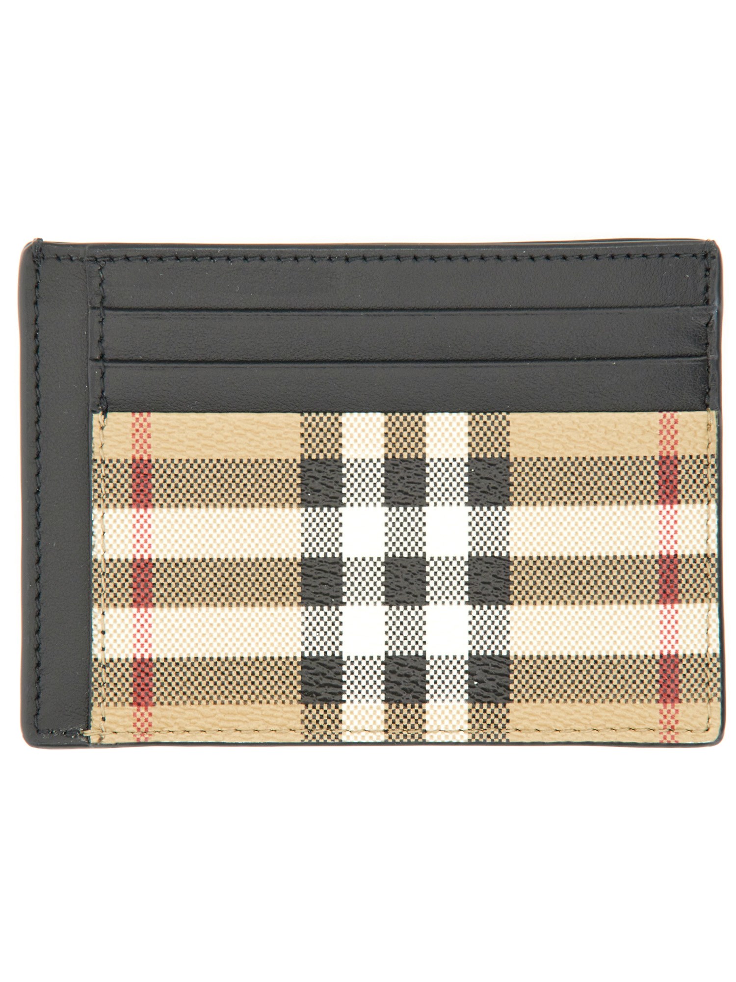 Burberry burberry card case with vintage check money clip