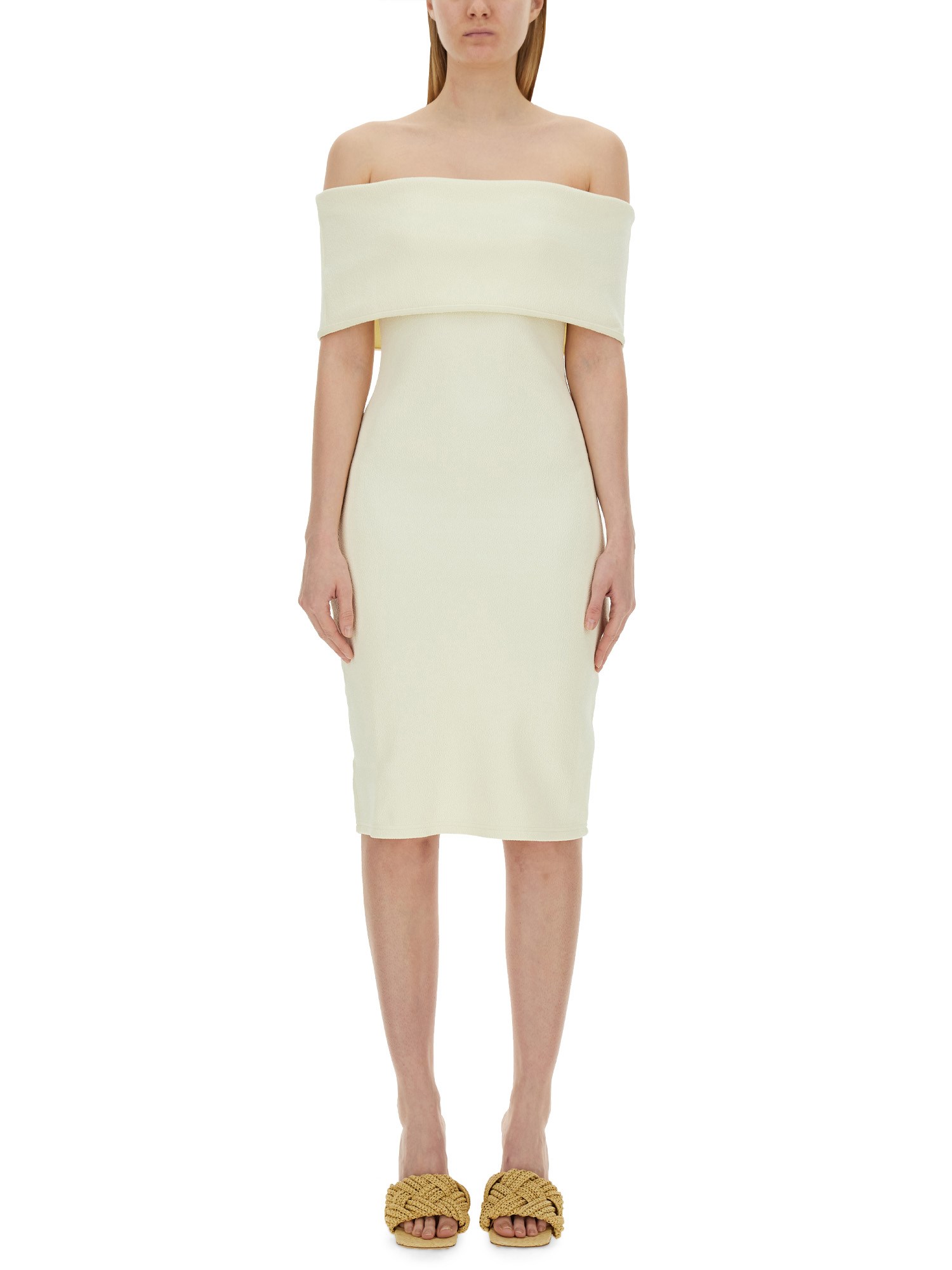 Bottega Veneta bottega veneta textured nylon dress