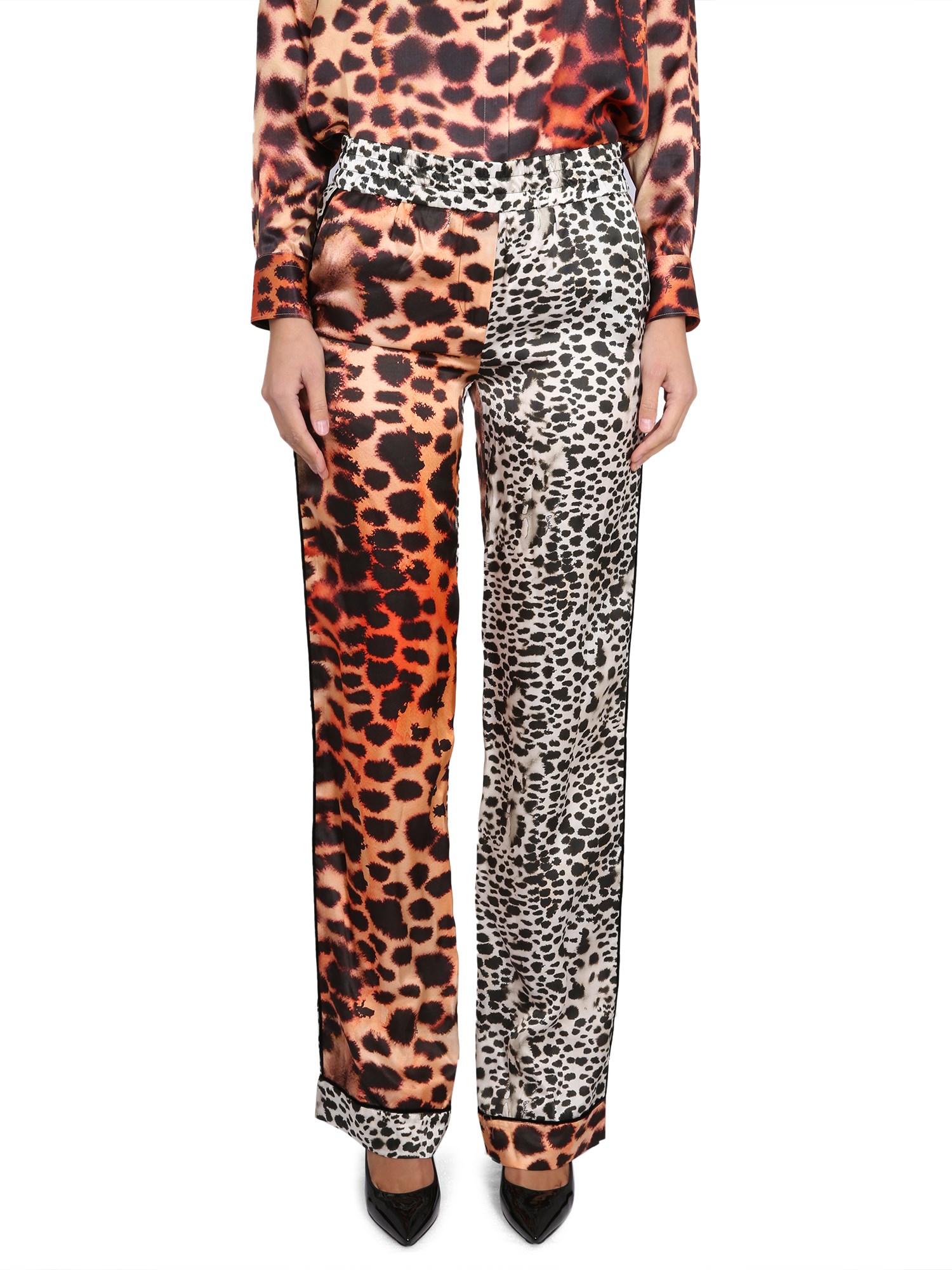 Roberto Cavalli roberto cavalli moray eel print pants