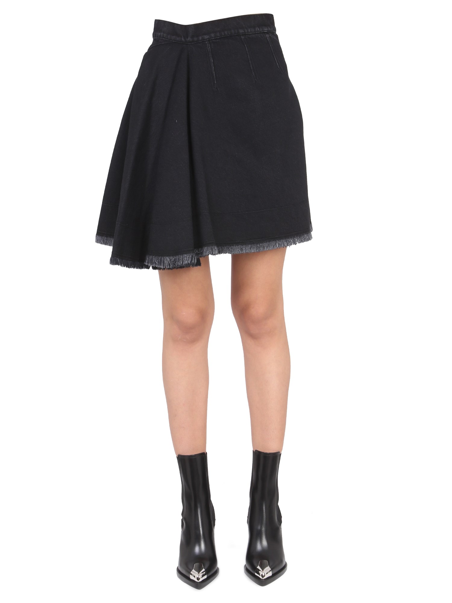 Alexander McQueen alexander mcqueen asymmetrical mini skirt