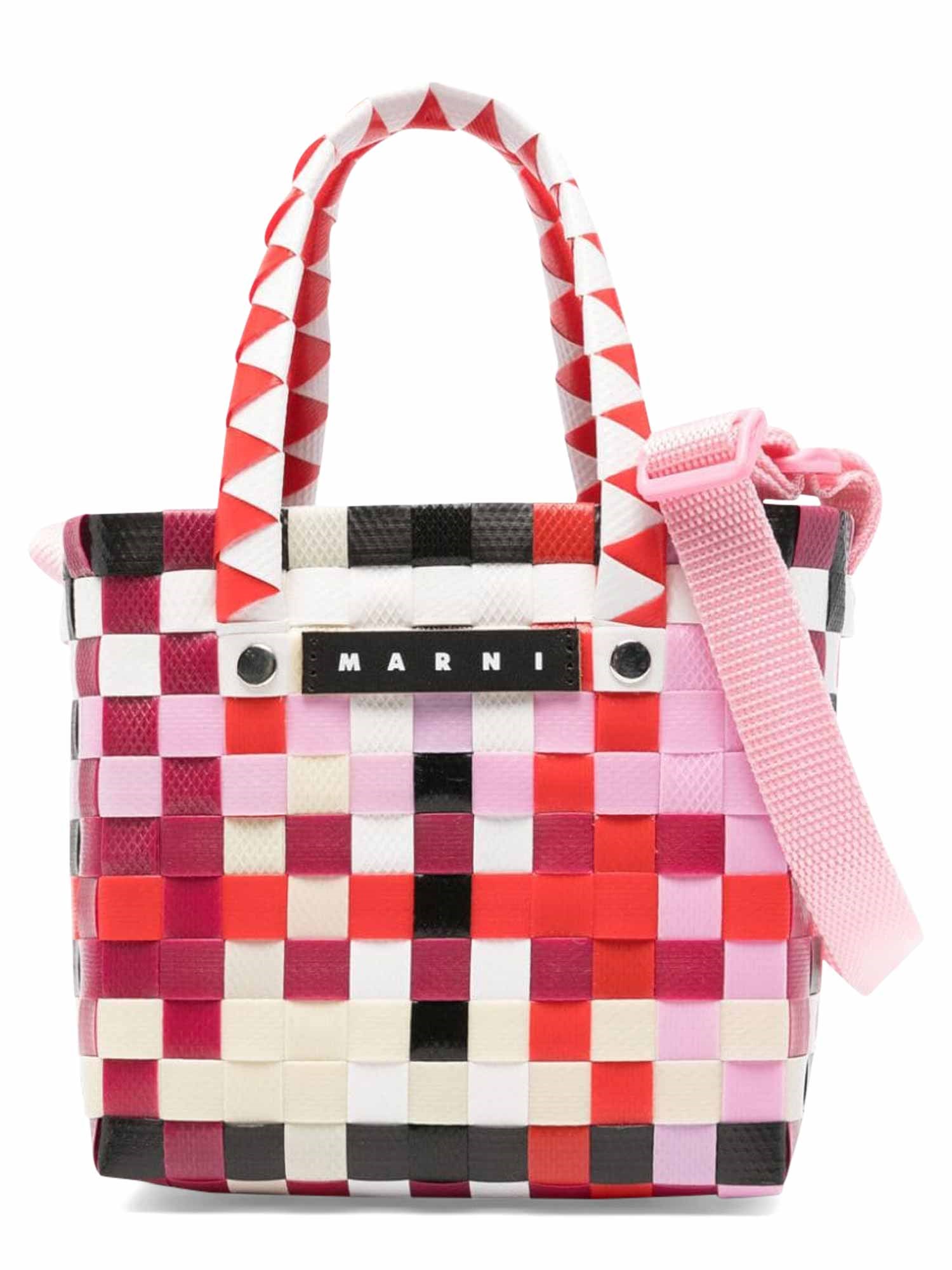 Marni marni mw55f micro basket bag with strap