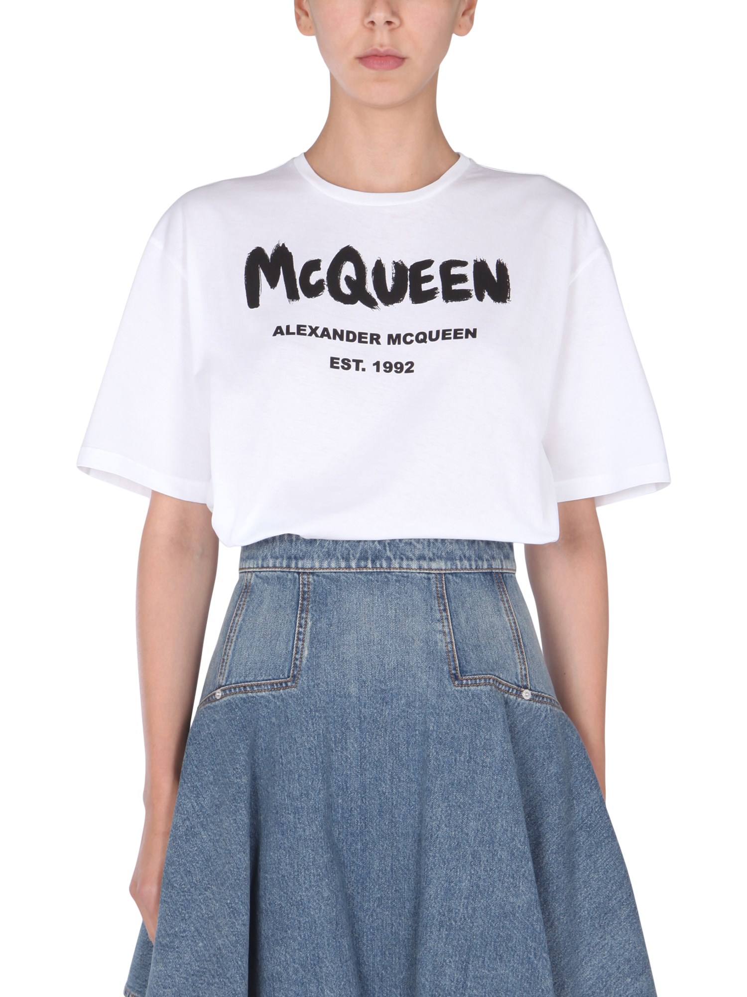 Alexander McQueen alexander mcqueen crew neck t-shirt