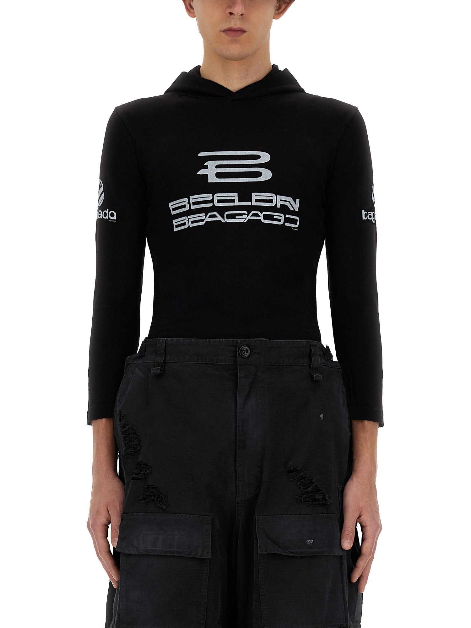 Balenciaga balenciaga hooded t-shirt