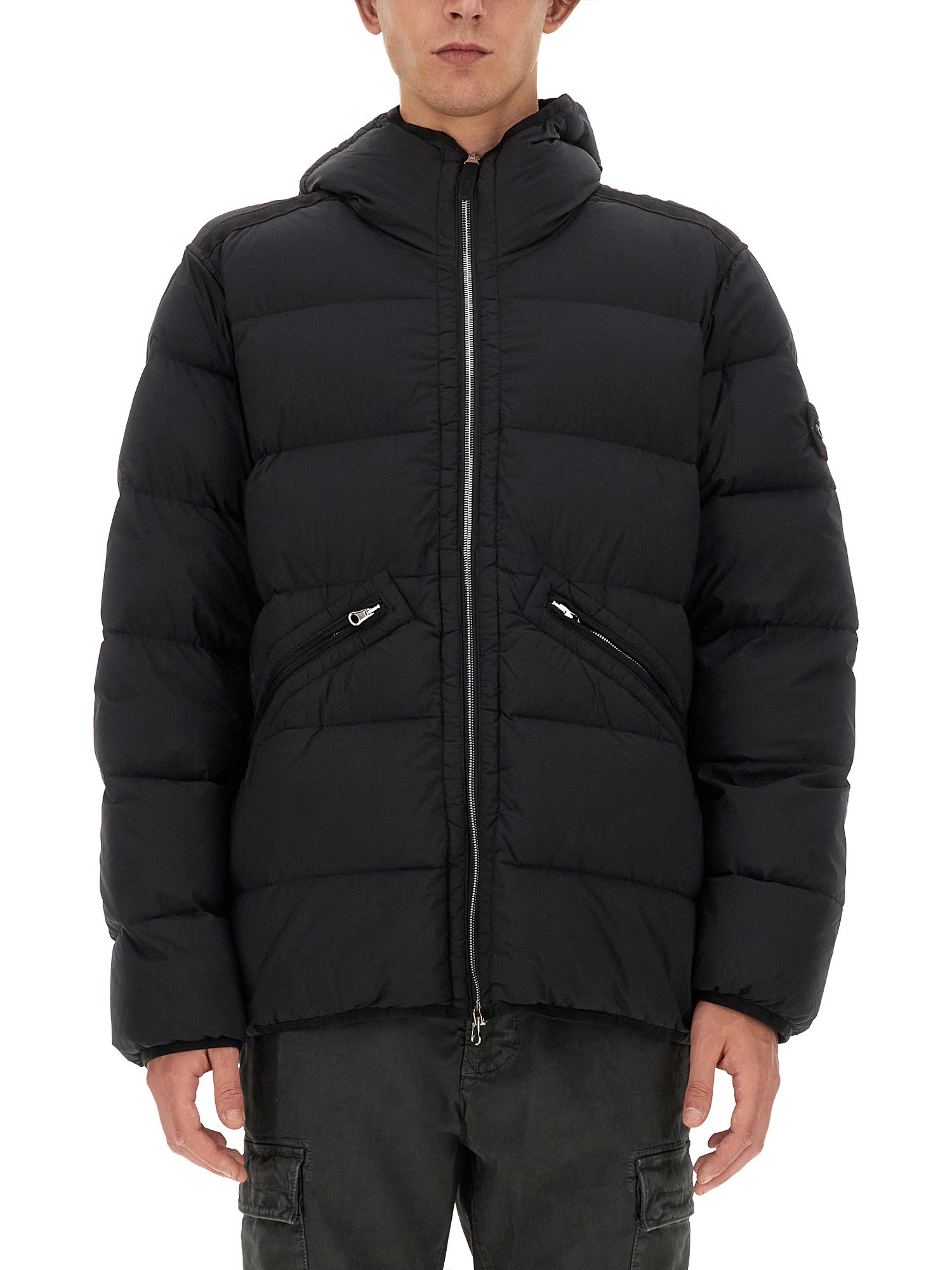 Stone Island stone island down jacket with hood