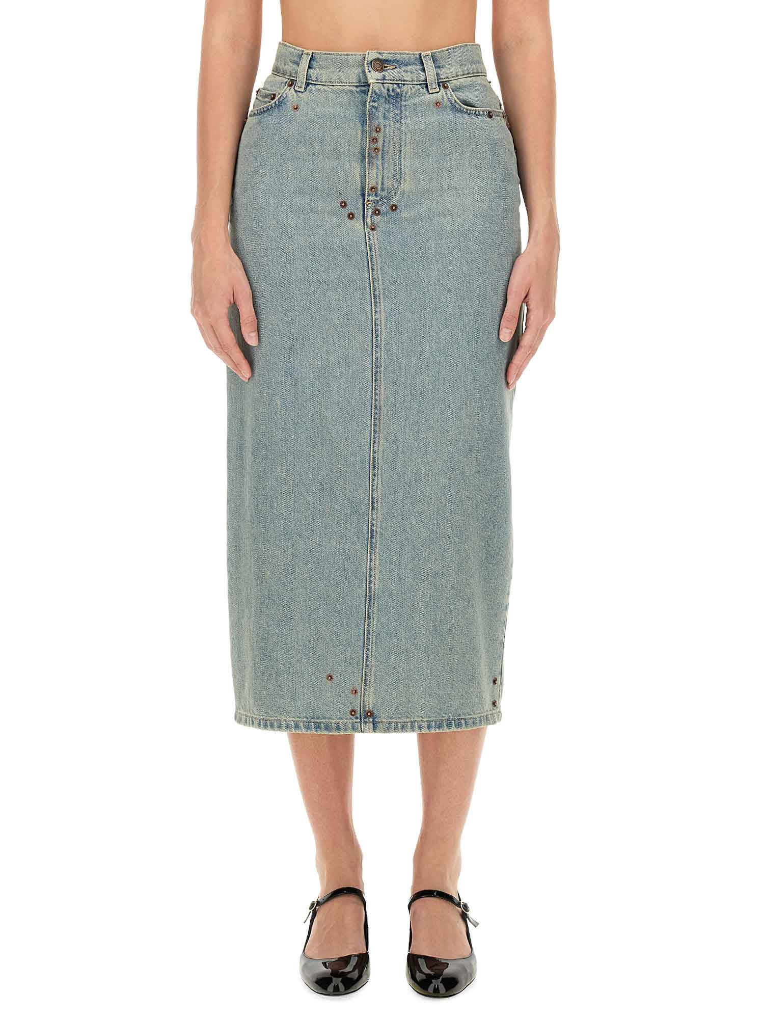 Moschino moschino denim skirt