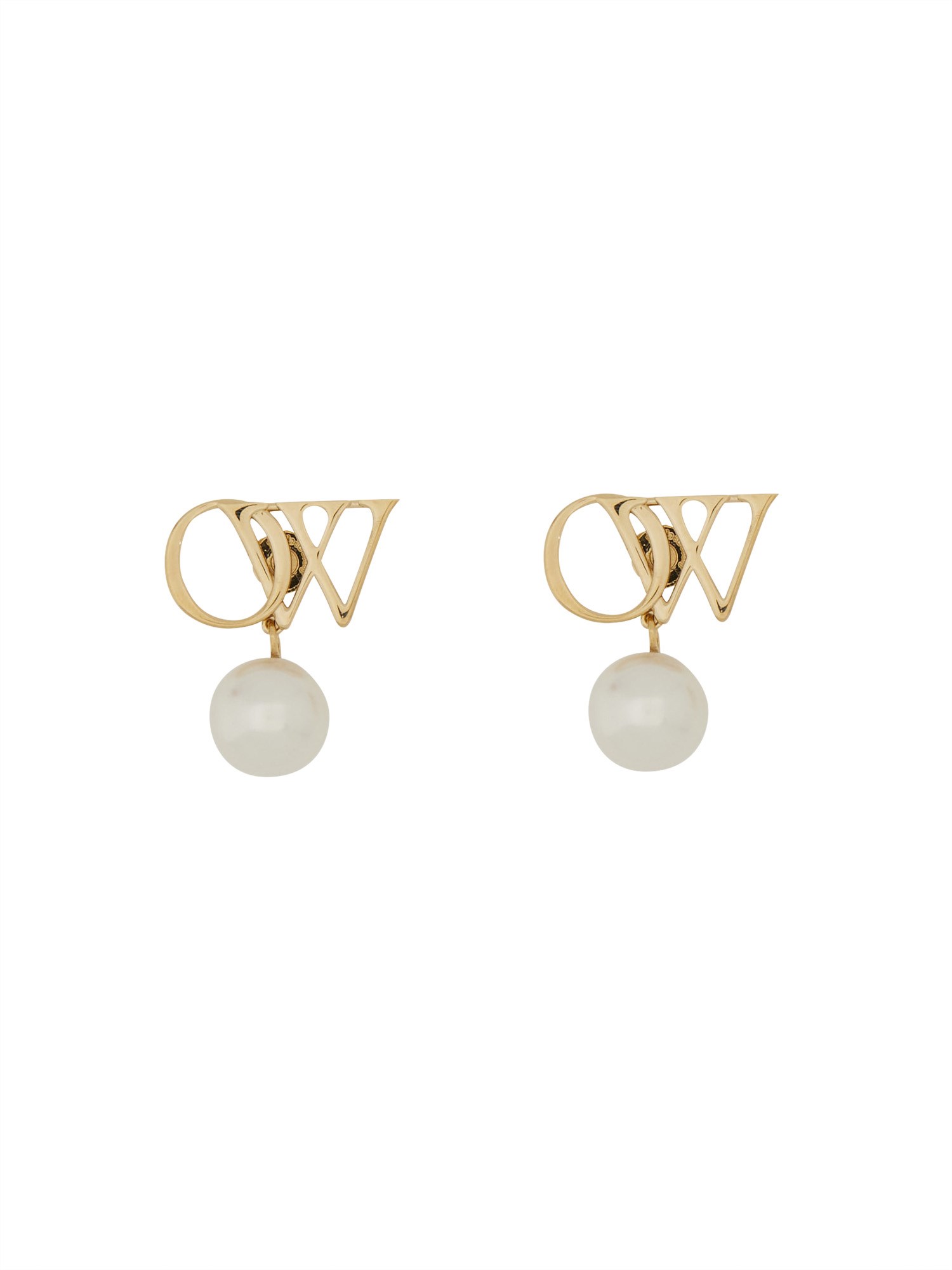 OFF-WHITE off-white logo earrings