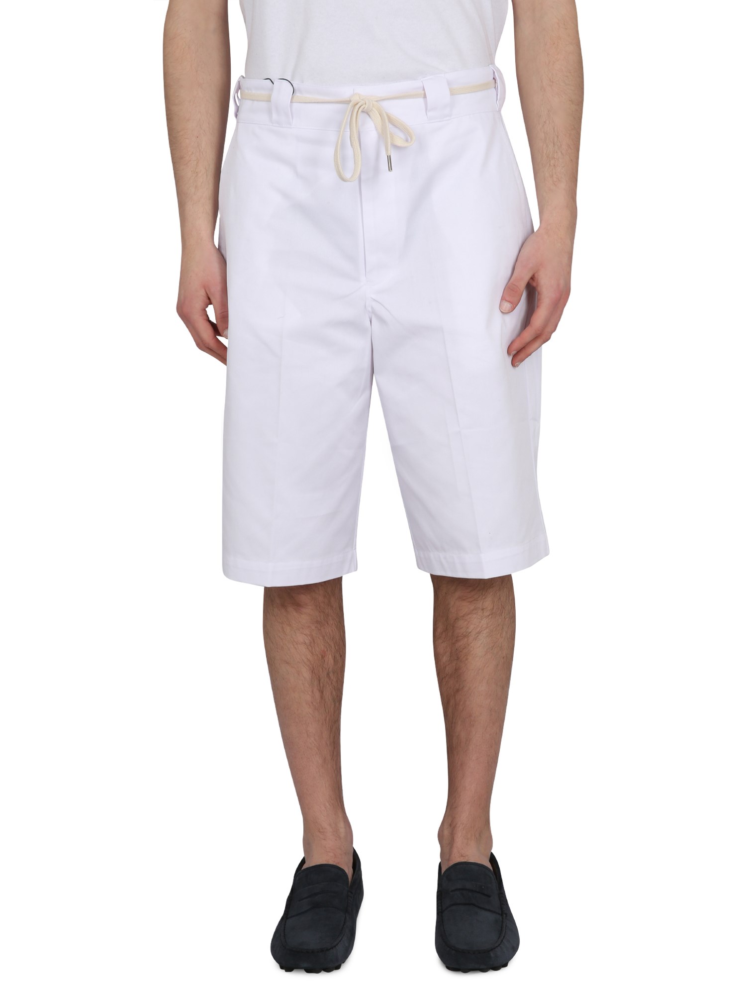 Drôle de Monsieur drôle de monsieur cotton blend bermuda shorts