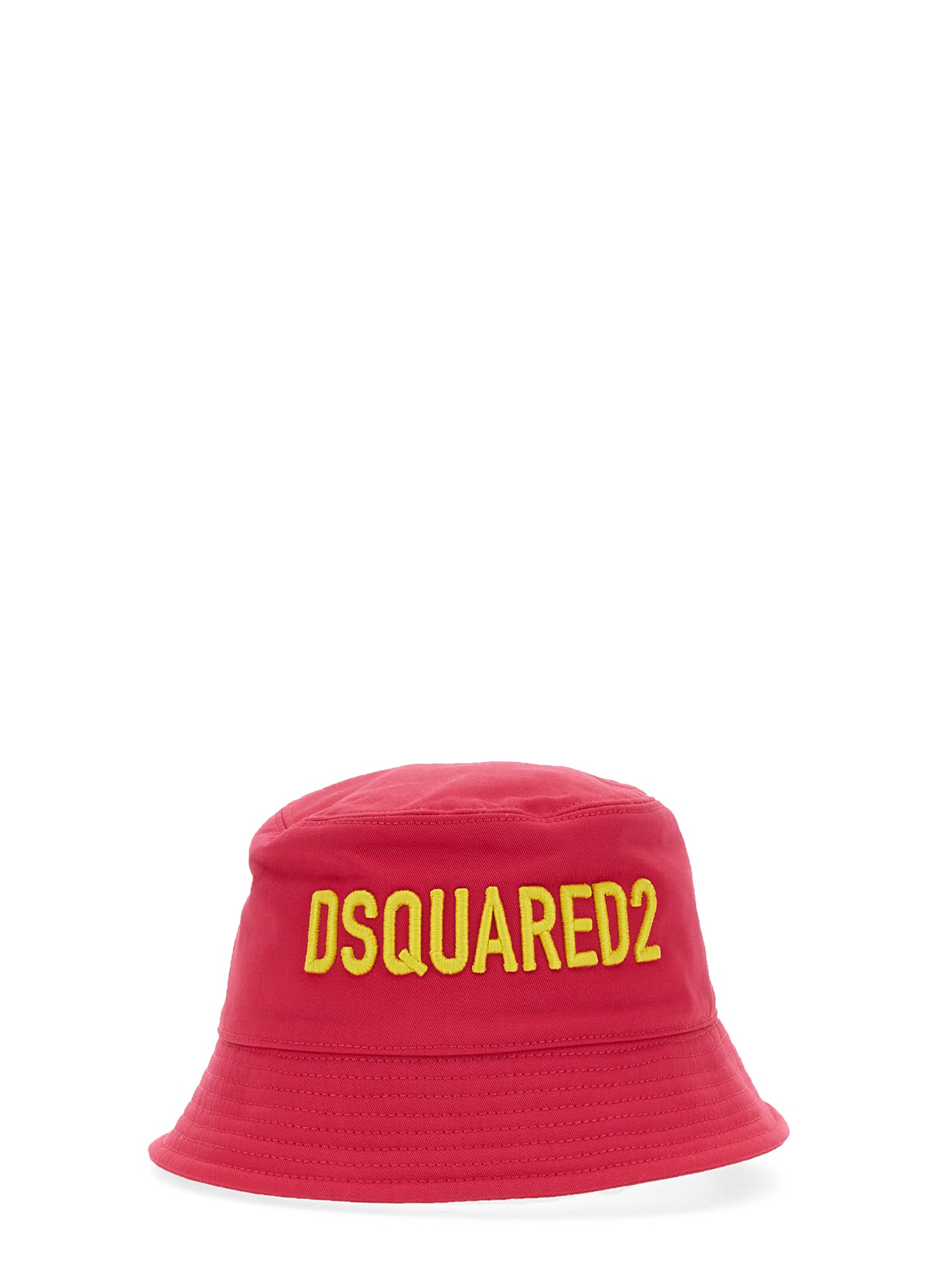 dsquared dsquared bucket hat with logo embroidery