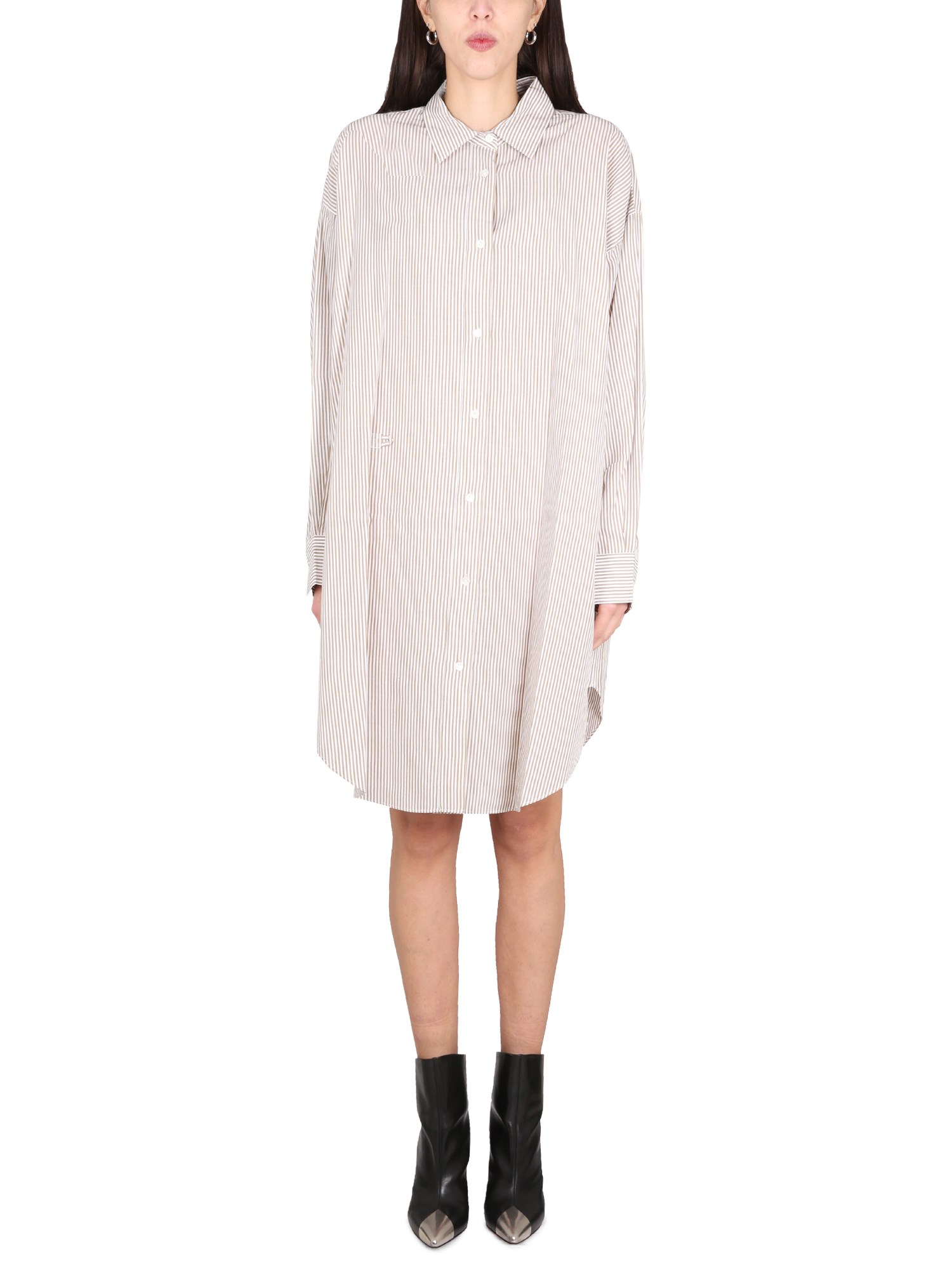 Marant Étoile marant étoile shirt dress with striped pattern