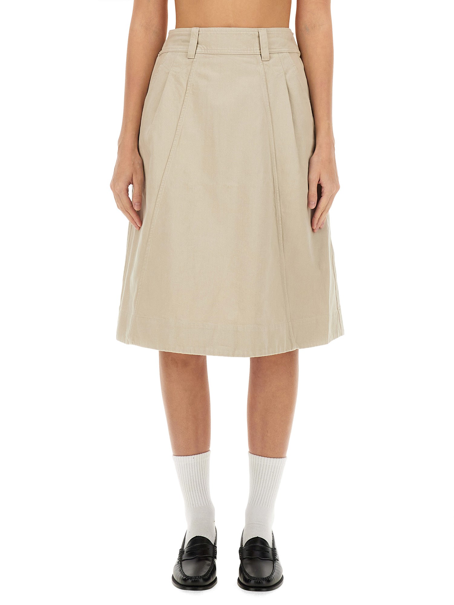 margaret howell margaret howell cotton skirt