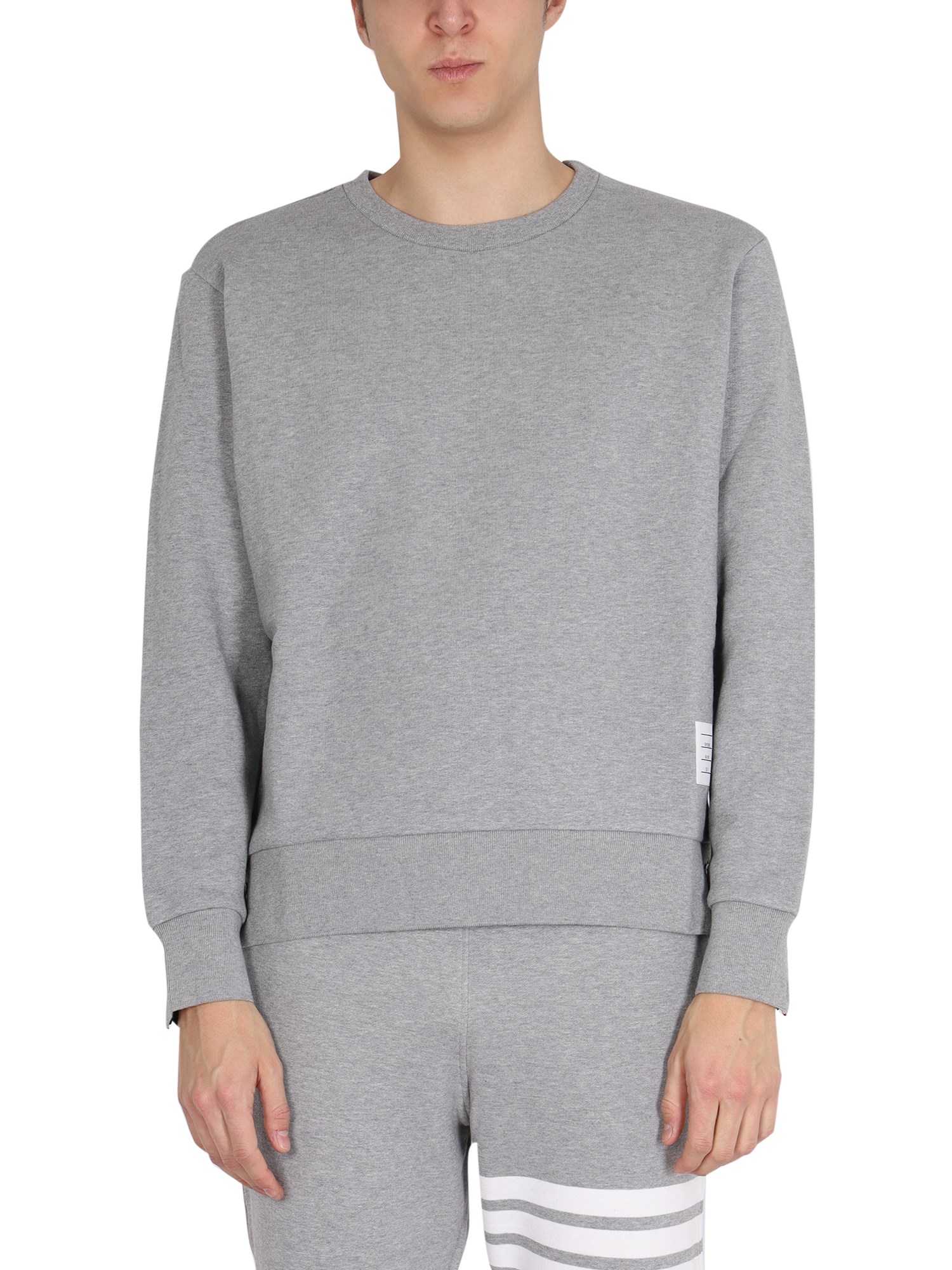 Thom Browne thom browne sweatshirt with tricolor inlay