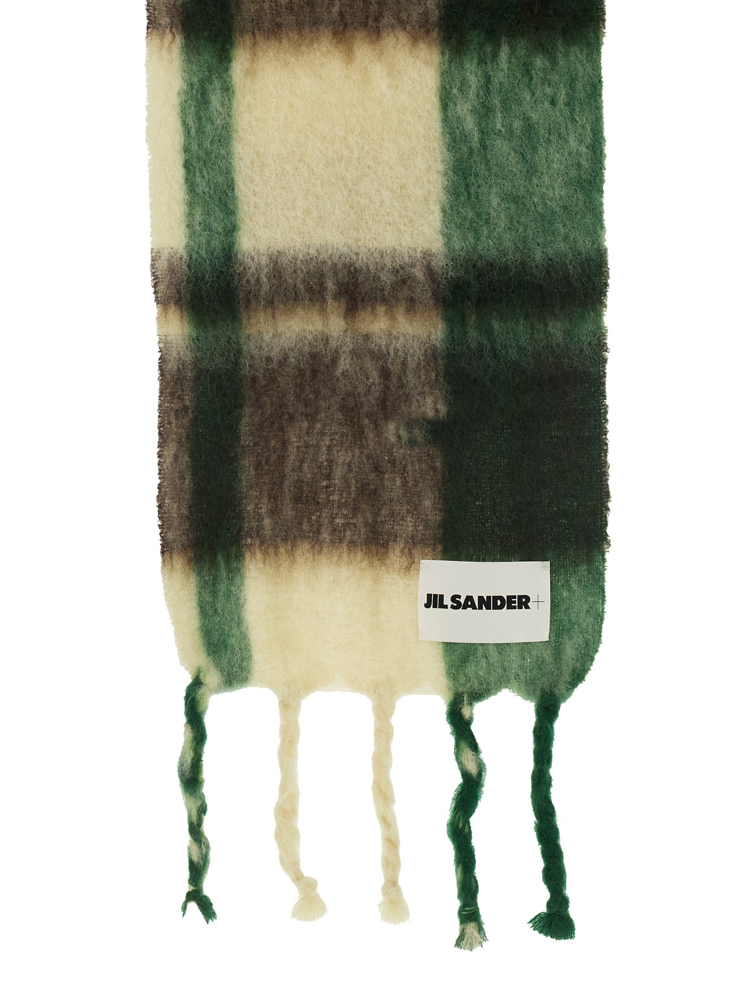 Jil Sander jil sander scarf with check pattern