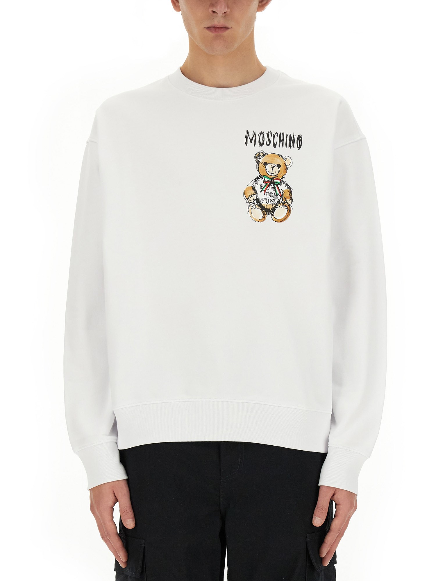 Moschino moschino "drawn teddy bear" sweatshirt