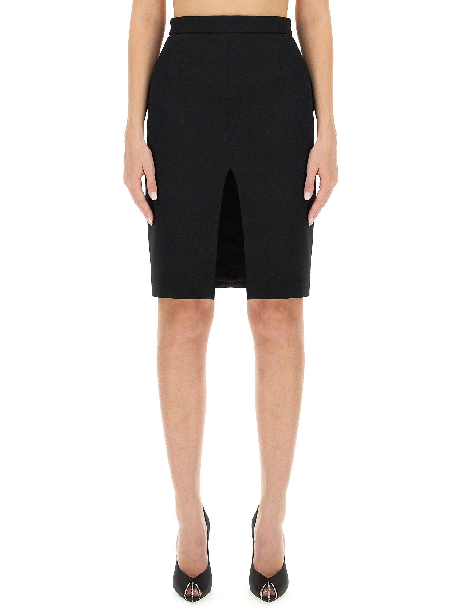 Saint Laurent saint laurent pencil tuxedo skirt