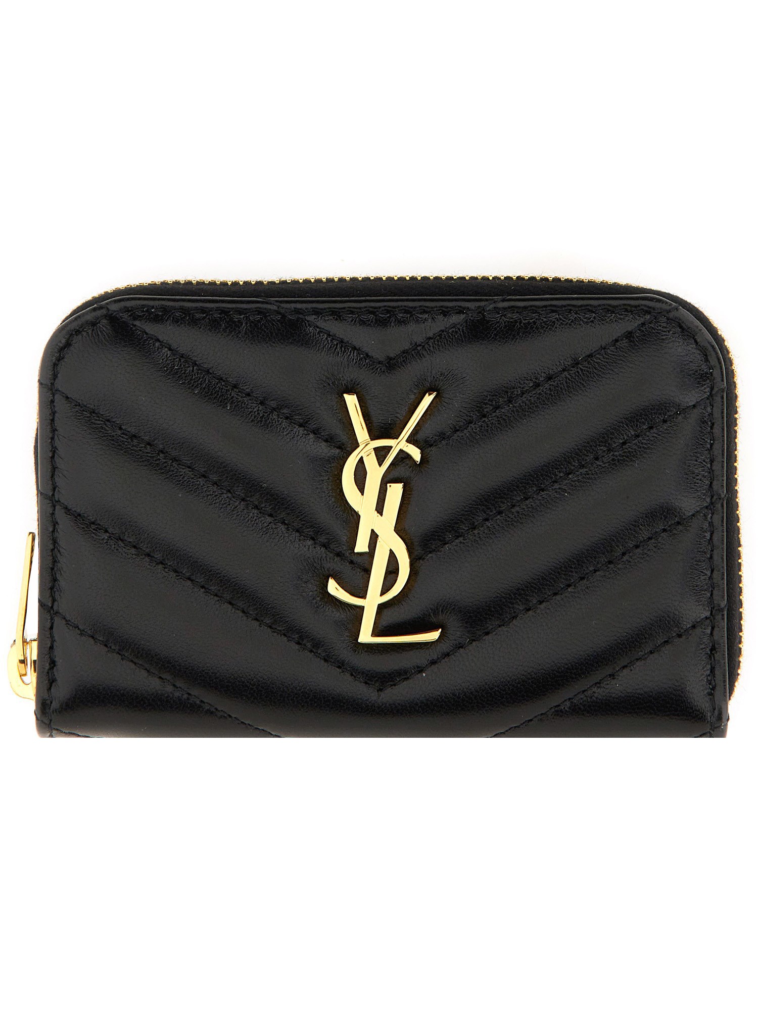 Saint Laurent saint laurent cassandre matelassé coin purse and card case