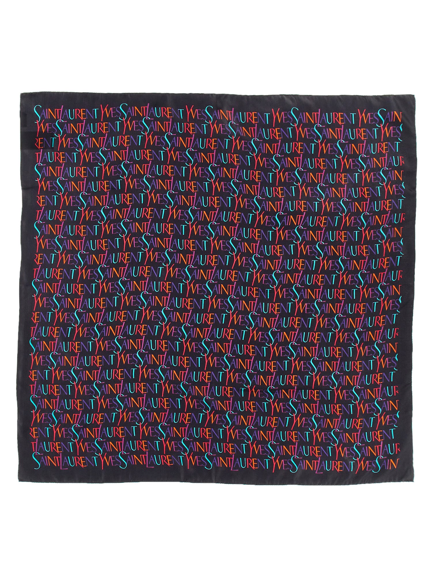 Saint Laurent saint laurent ysl square scarf