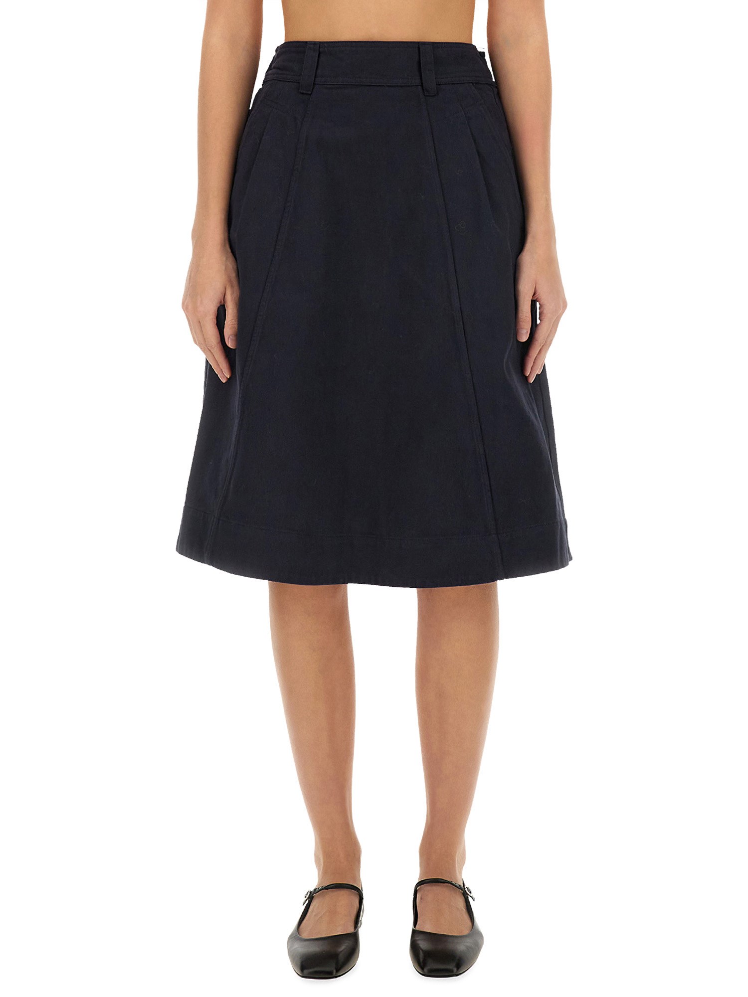 margaret howell margaret howell cotton skirt