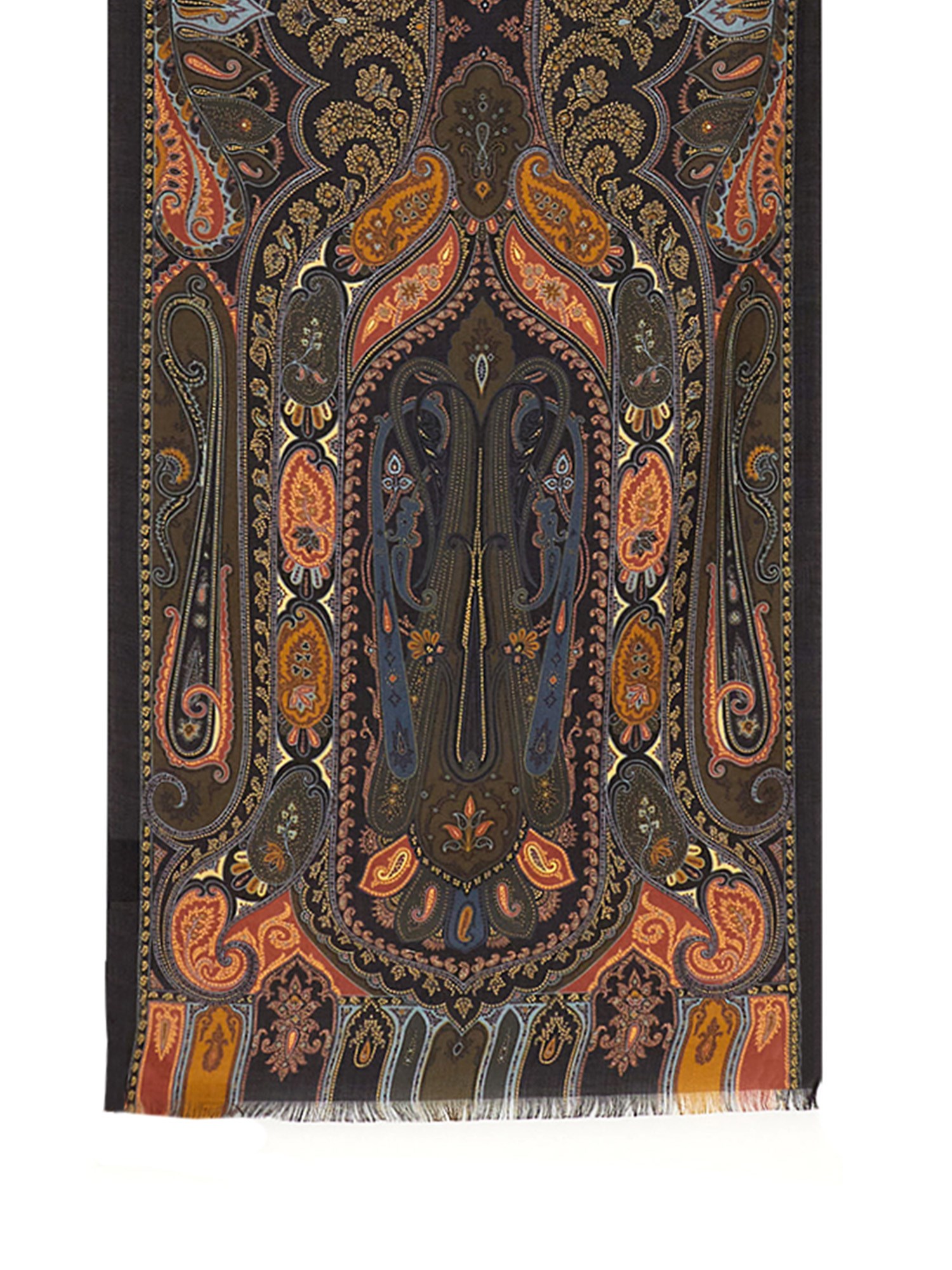 Etro etro silk and cashmere scarf